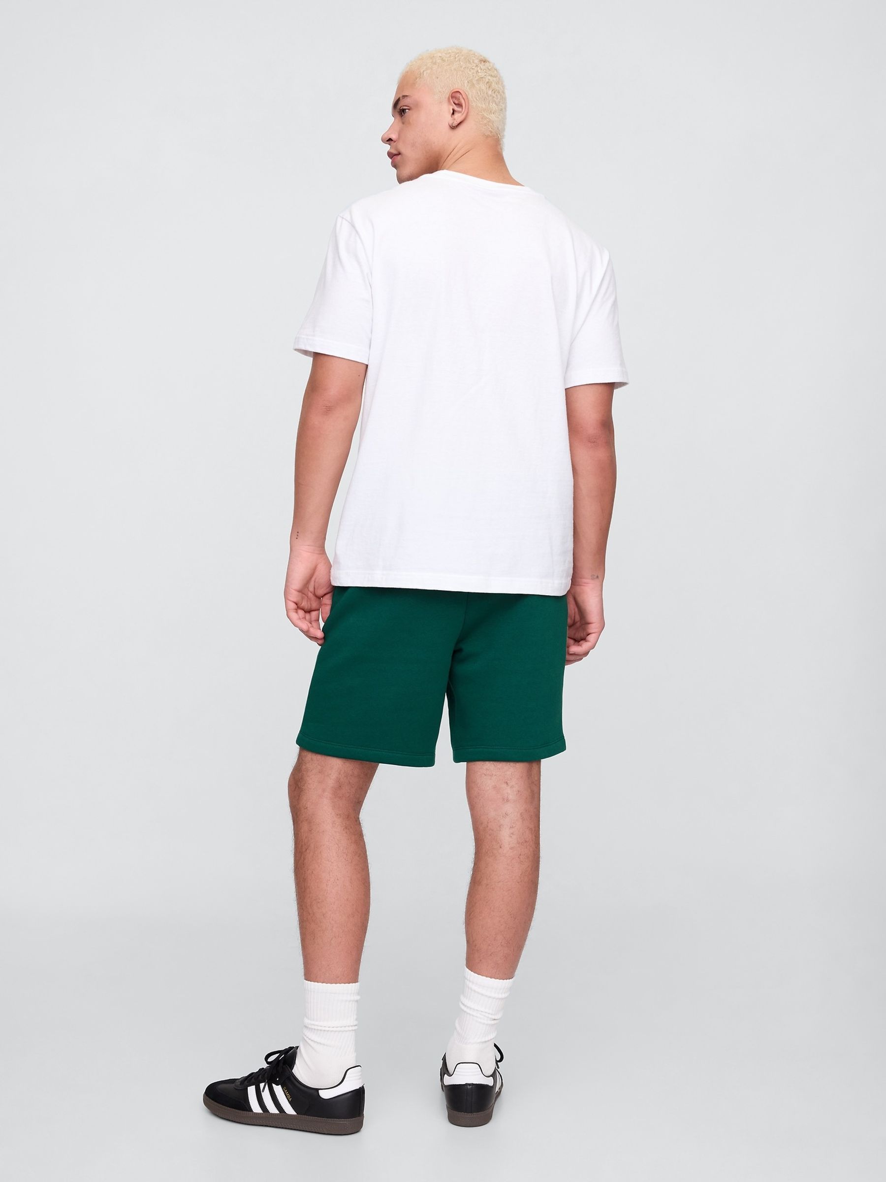 Green Pull On Logo Shorts - Image 2 of 4