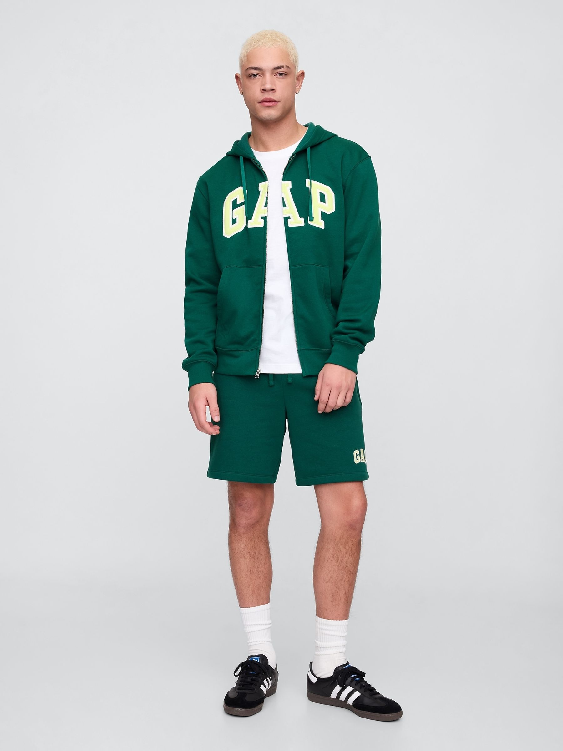 Green Pull On Logo Shorts - Image 3 of 4