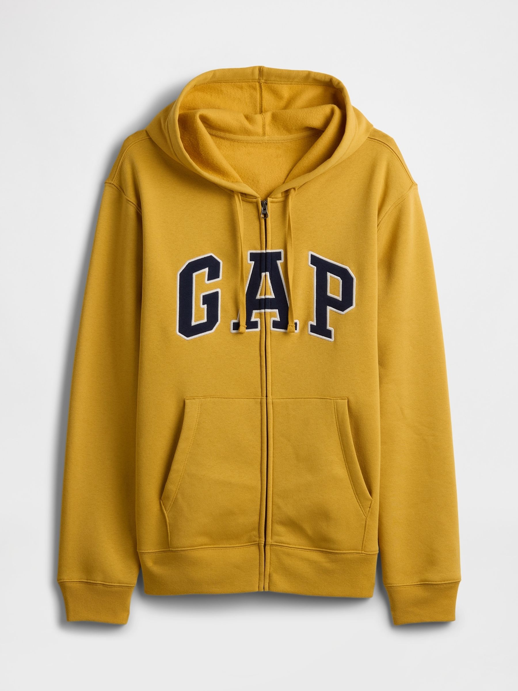 Yellow Relaxed Logo Zip Up Hoodie - Image 4 of 4