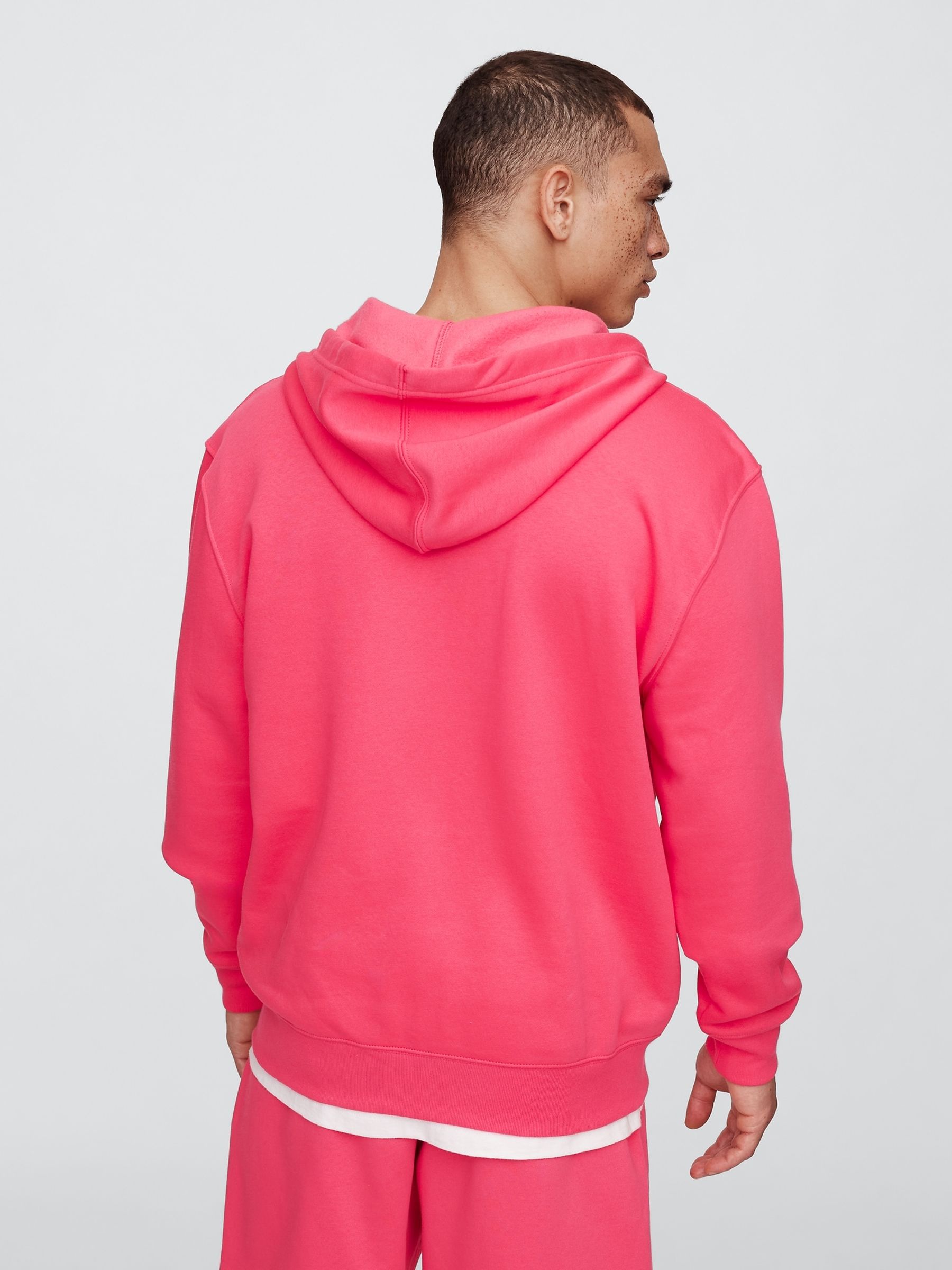 Pink Relaxed Logo Zip Hoodie - Image 2 of 4