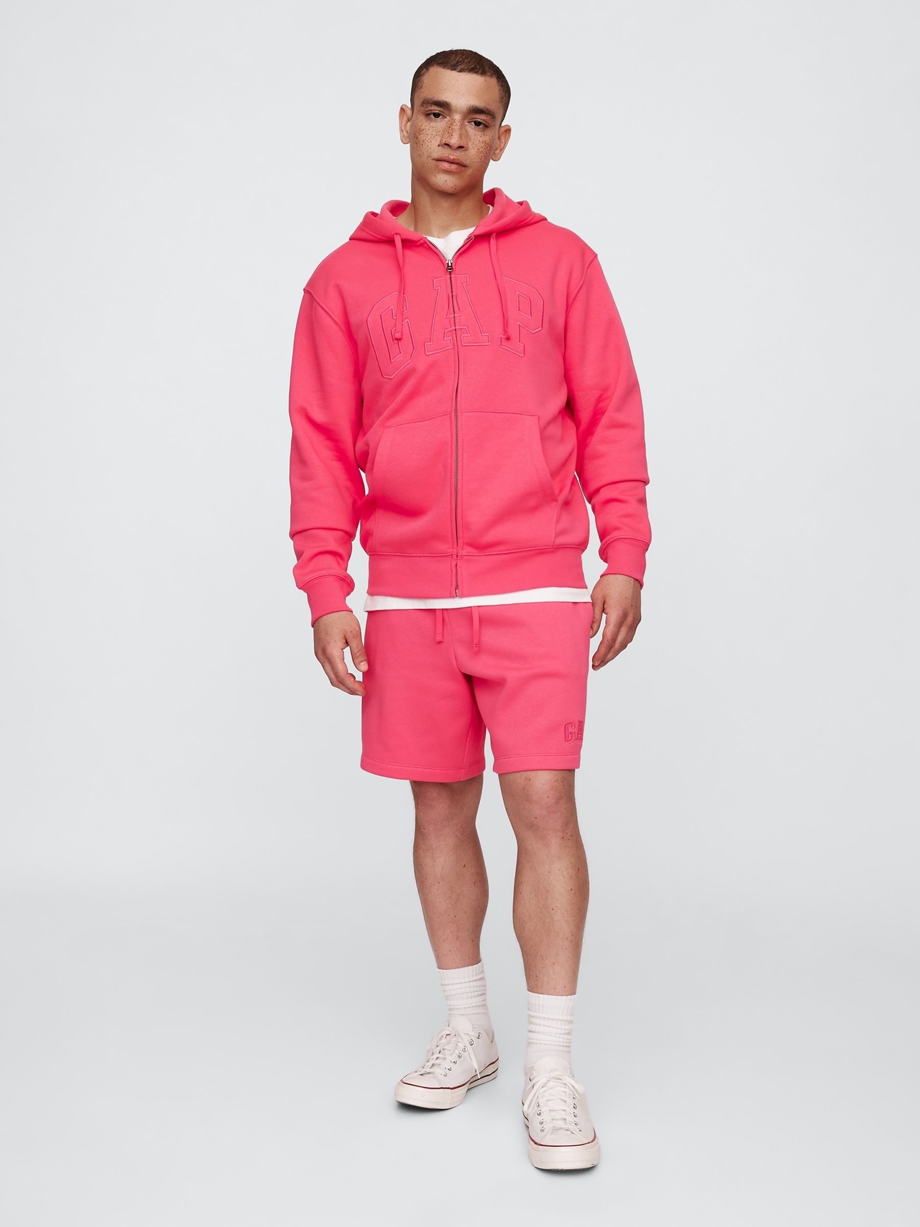 Pink Relaxed Logo Zip Hoodie - Image 3 of 4