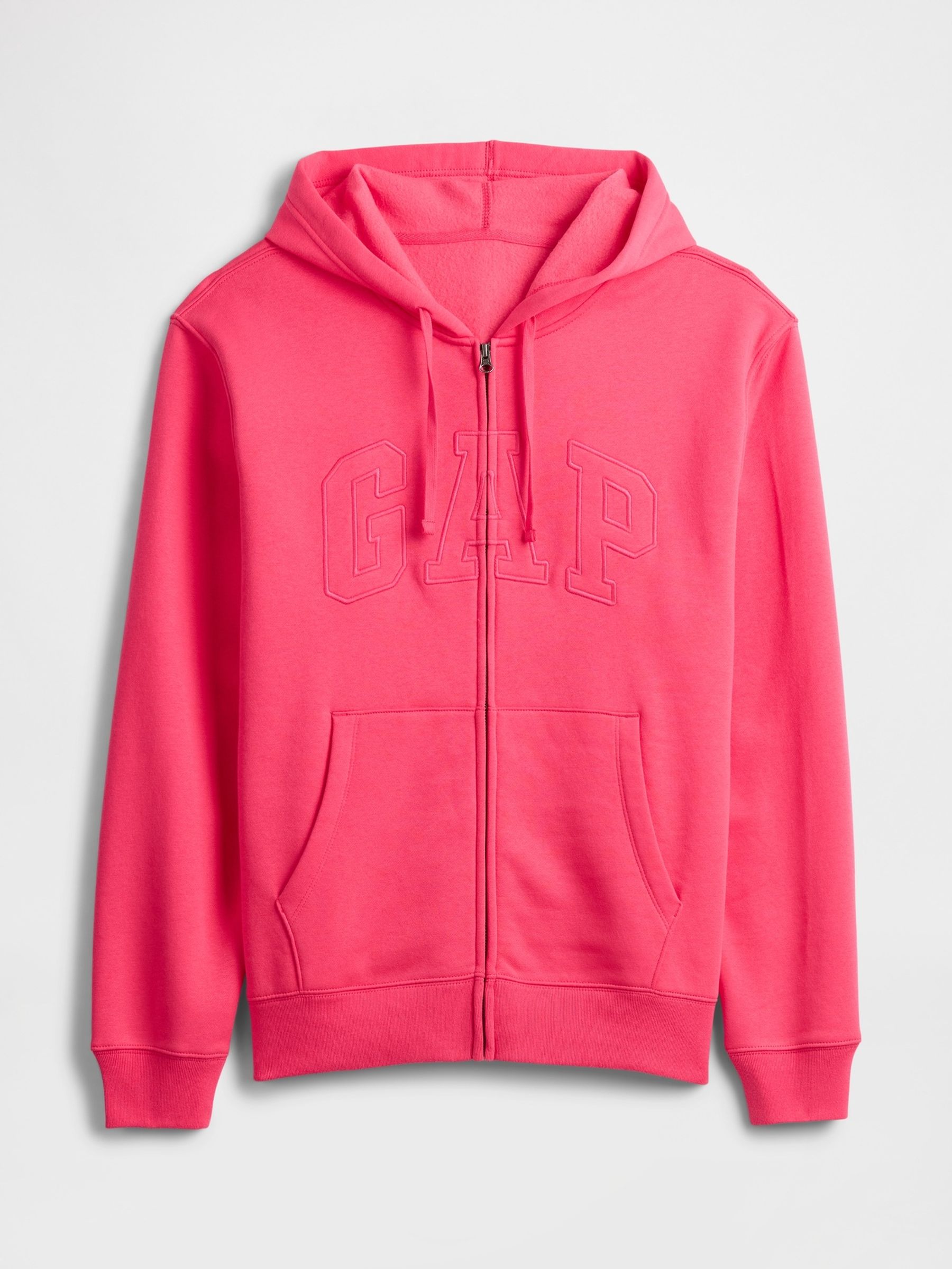 Pink Relaxed Logo Zip Hoodie - Image 4 of 4