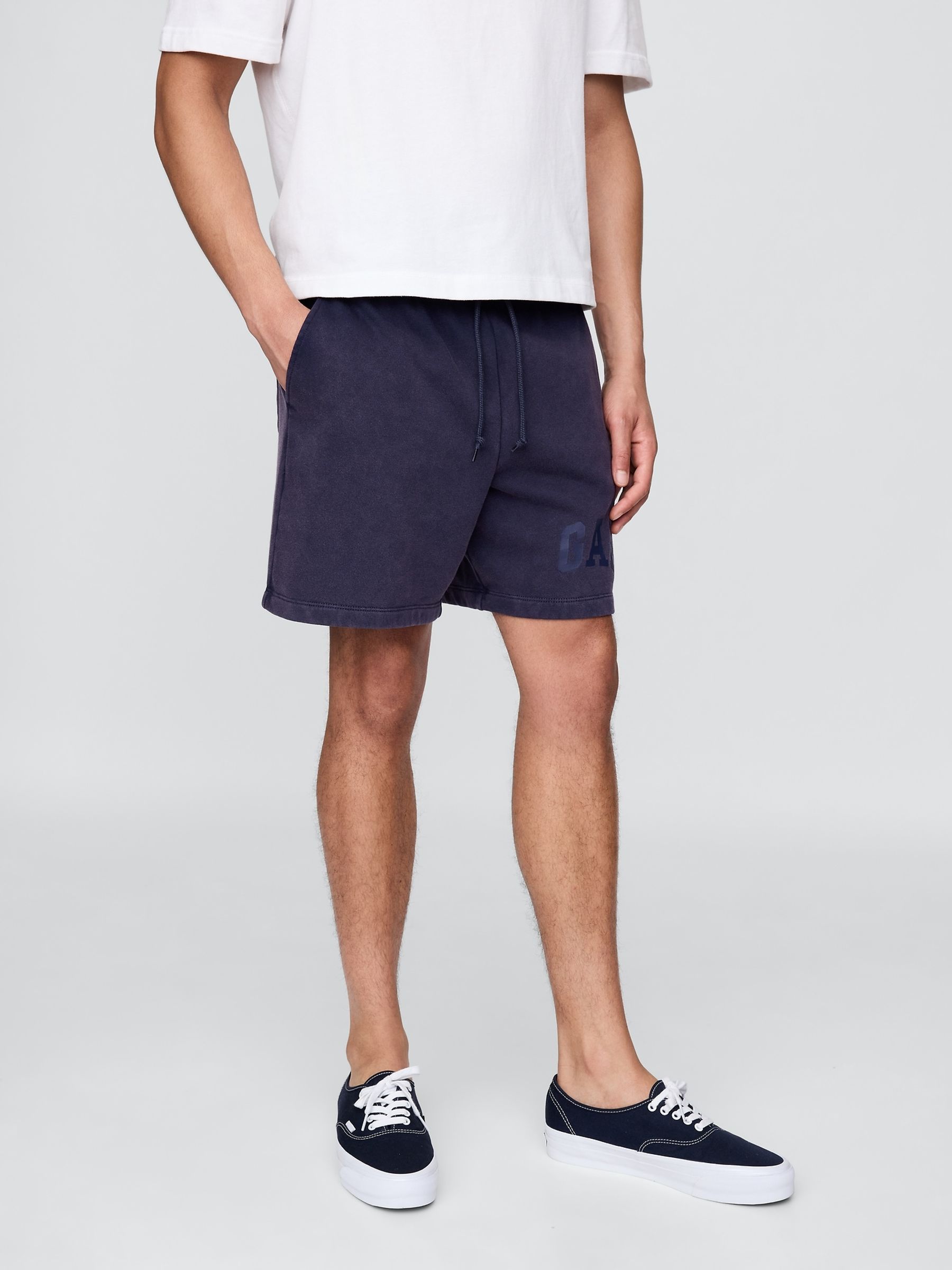 Dark Blue VintageSoft Logo Sweat Shorts - Image 1 of 5