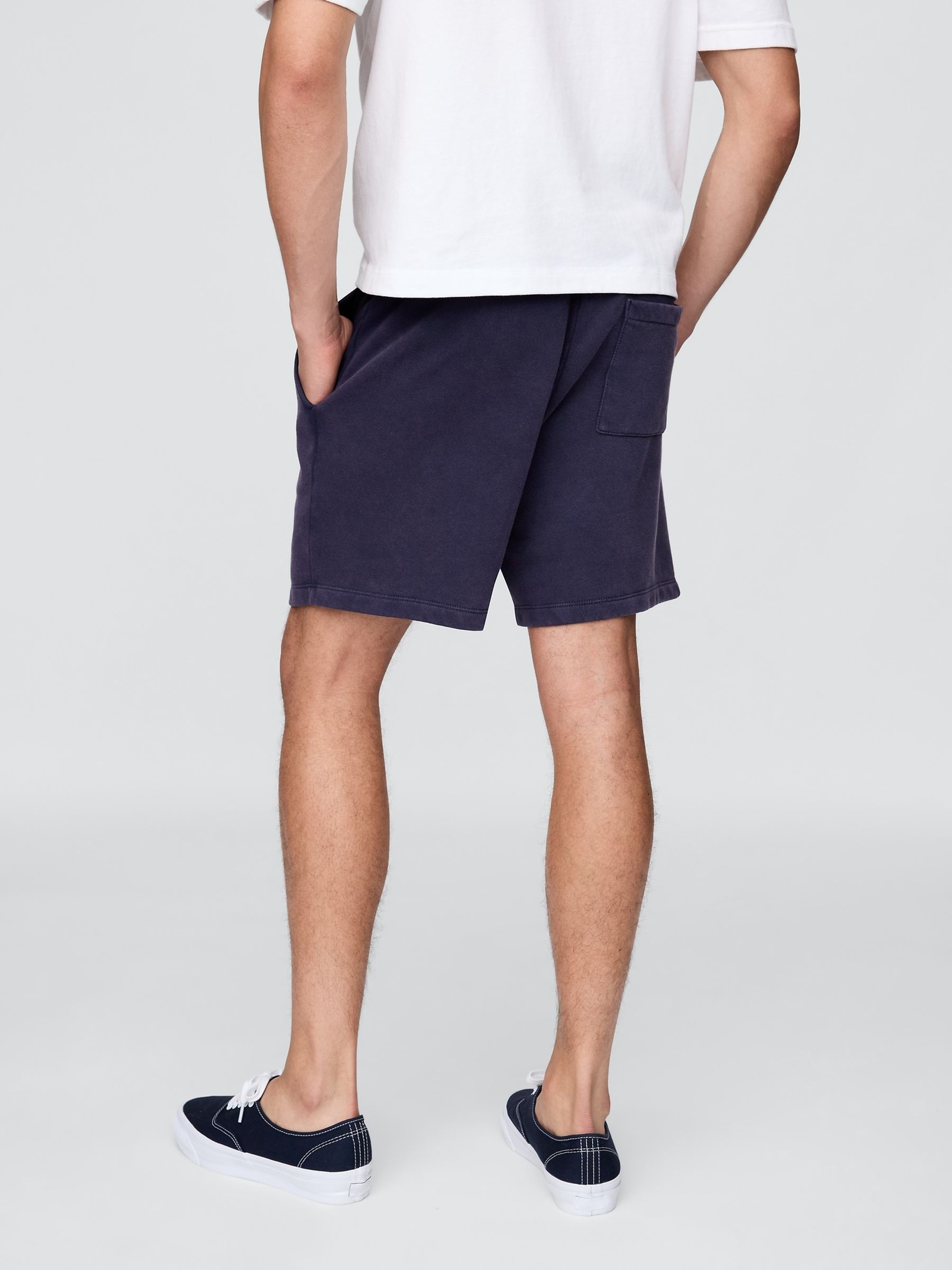 Dark Blue VintageSoft Logo Sweat Shorts - Image 2 of 5