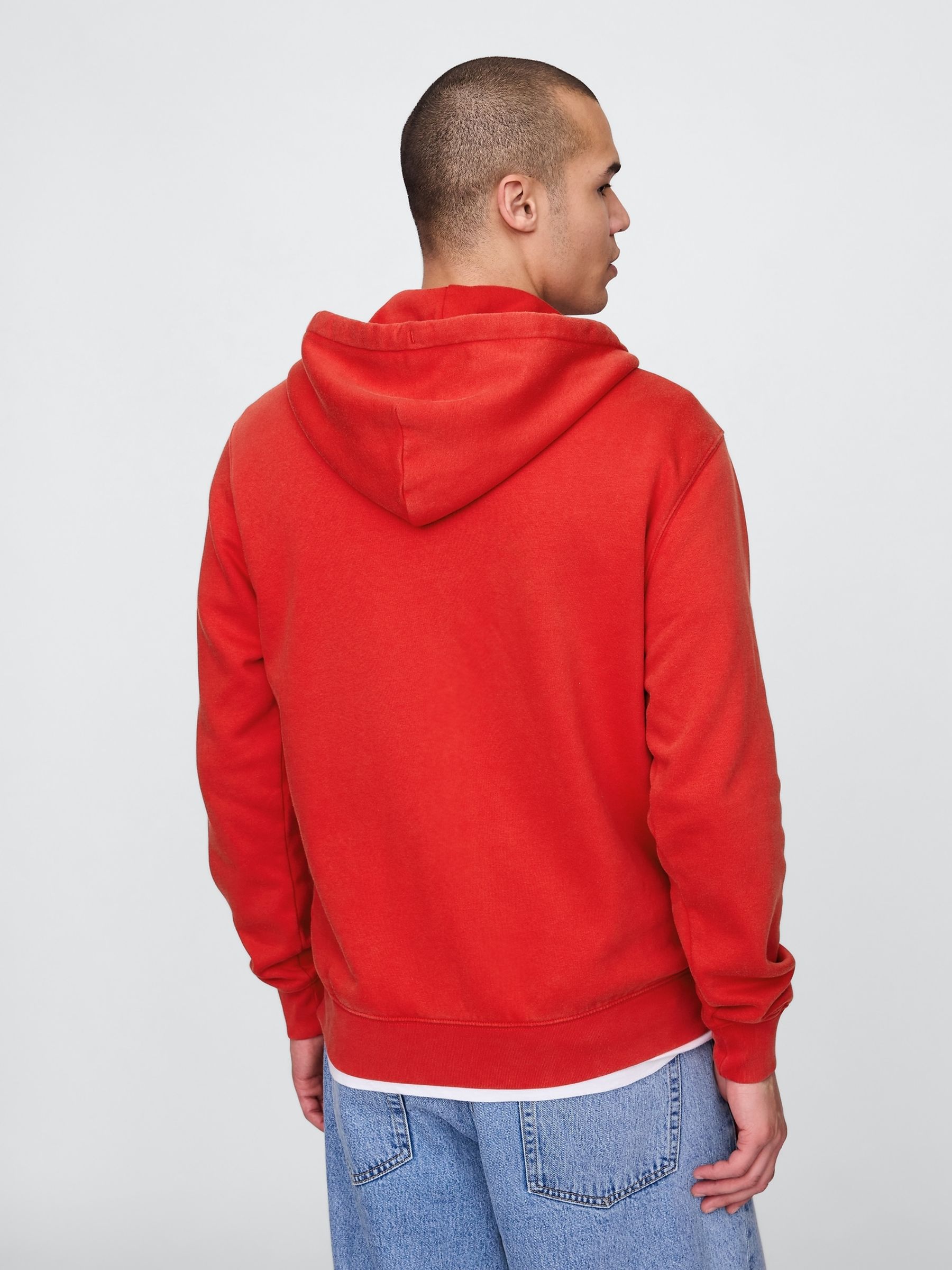 Red VintageSoft Logo Zip Hoodie - Image 2 of 5