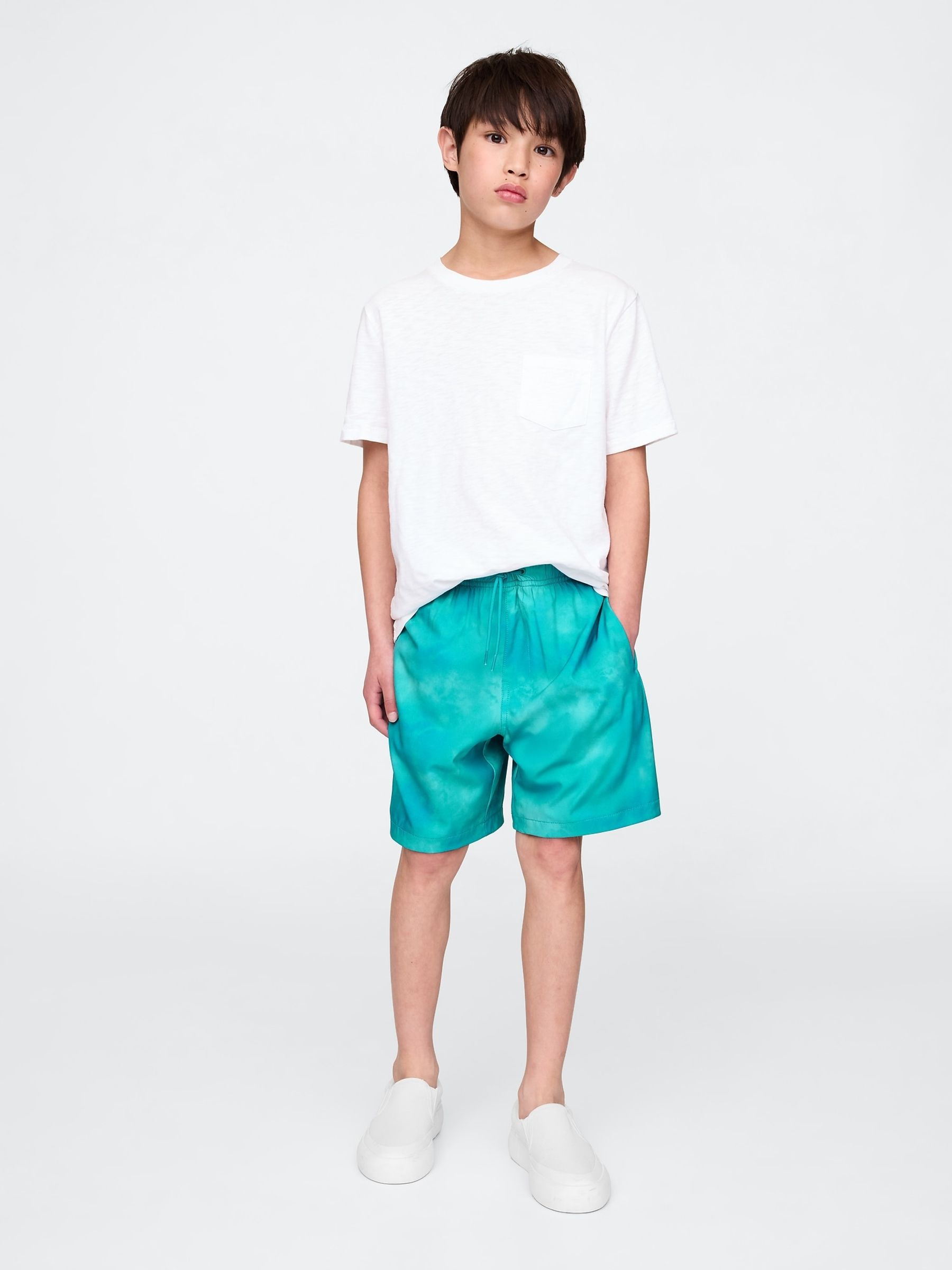 Blue Quick-Dry Lined Shorts (4-13yrs) - Image 3 of 5