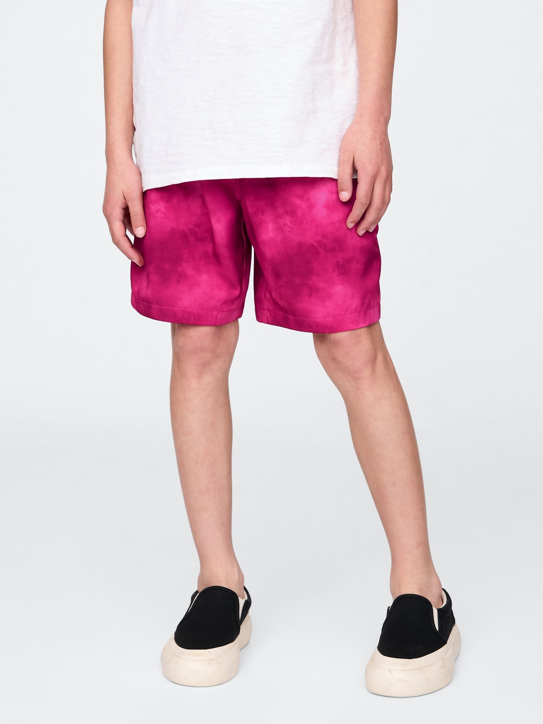 Pink Tie-Dye Quick-Dry Lined Shorts (4-13yrs) - Image 1 of 5
