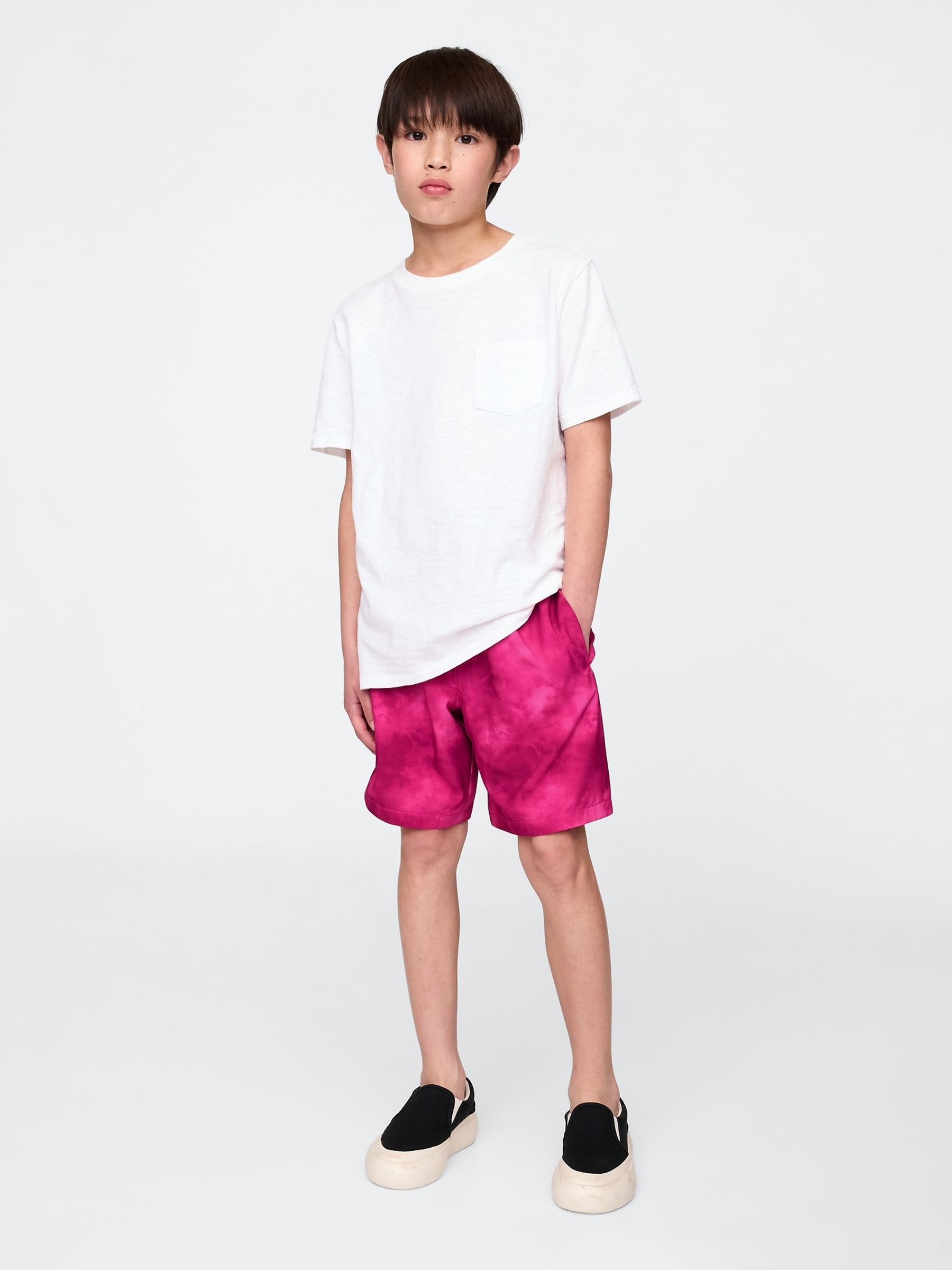 Pink Tie-Dye Quick-Dry Lined Shorts (4-13yrs) - Image 3 of 5
