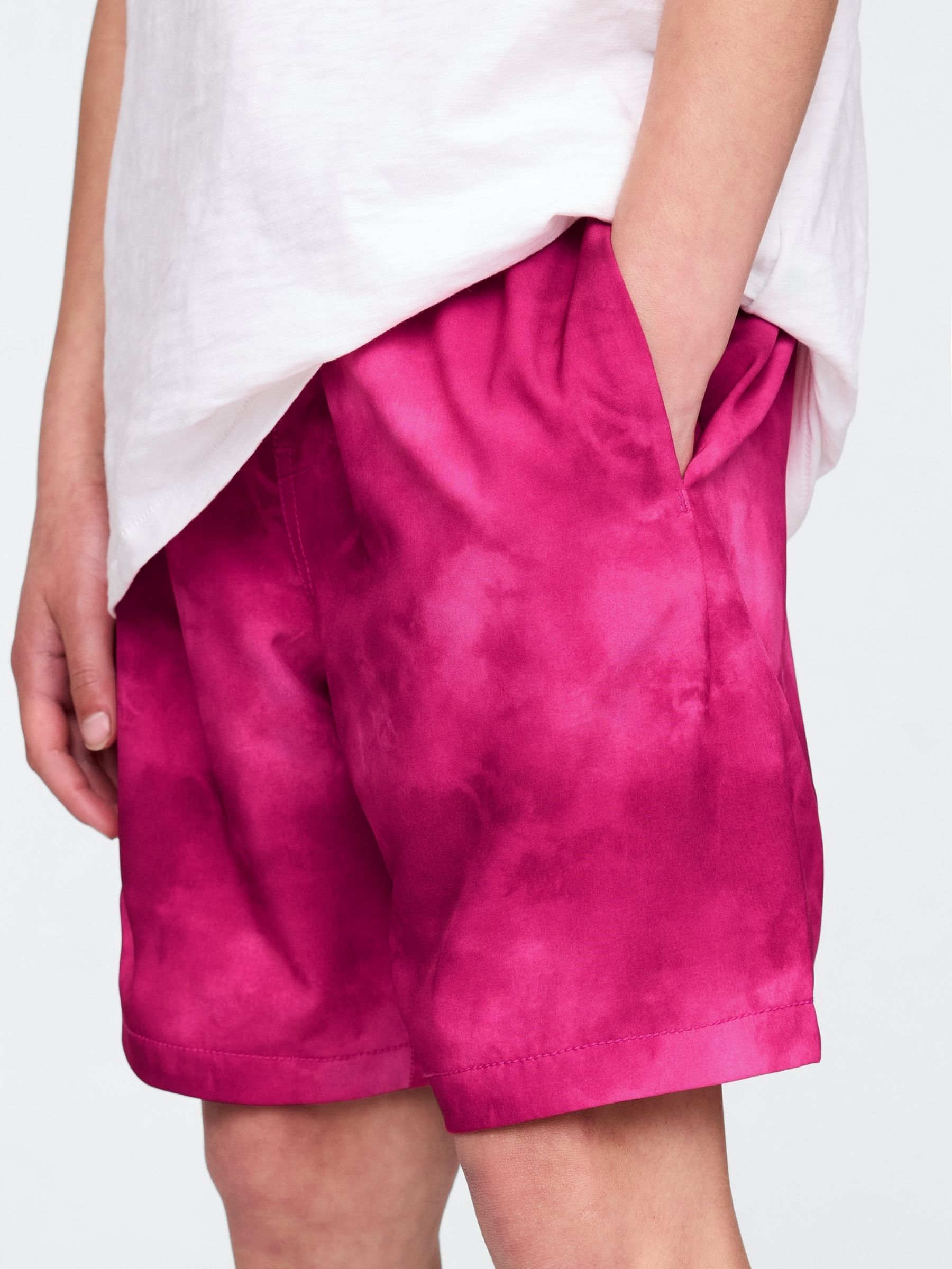 Pink Tie-Dye Quick-Dry Lined Shorts (4-13yrs) - Image 4 of 5