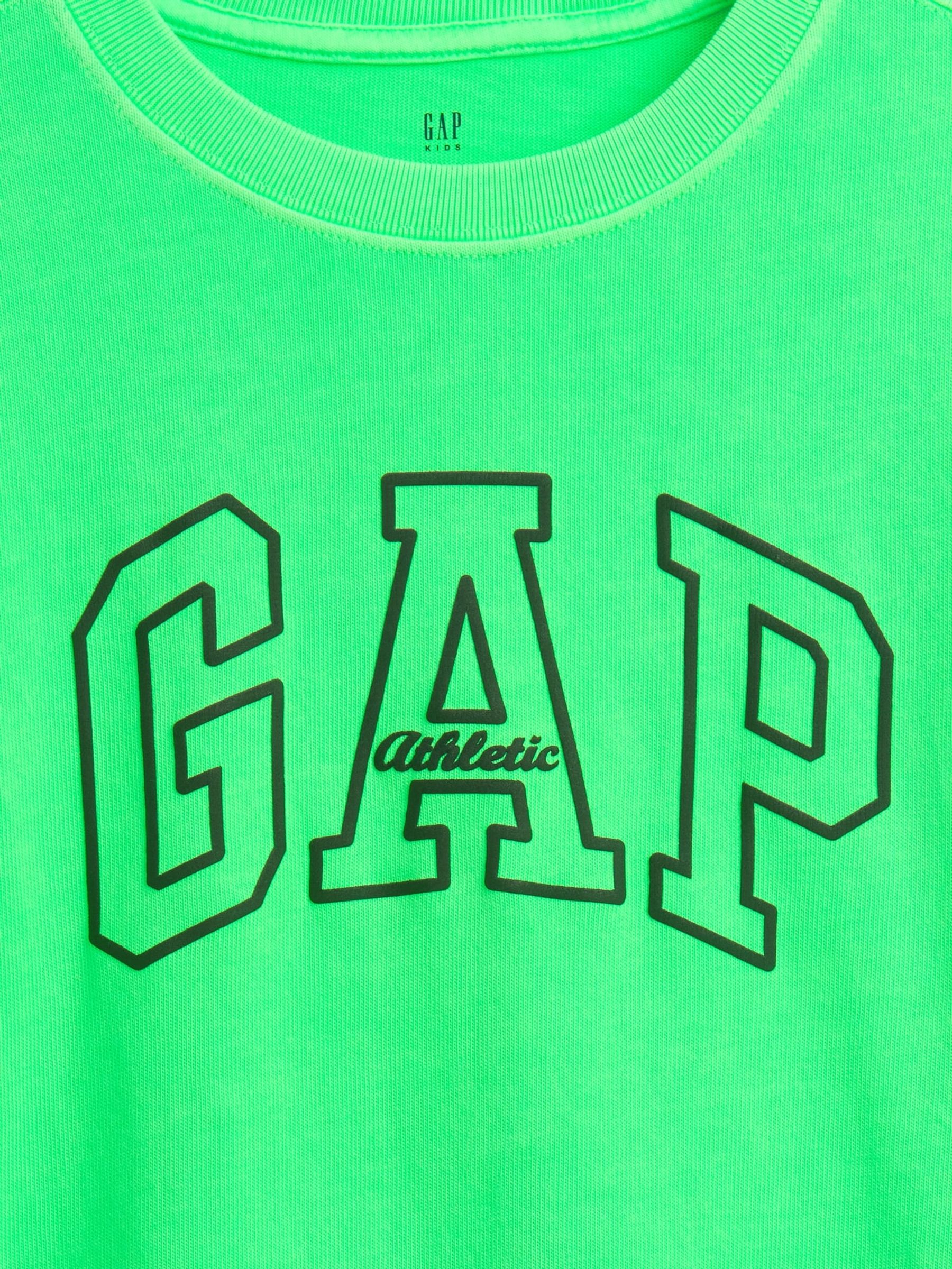 Green Heavyweight Athletic Logo Short Sleeve T-Shirt (4-13yrs) - Image 2 of 2