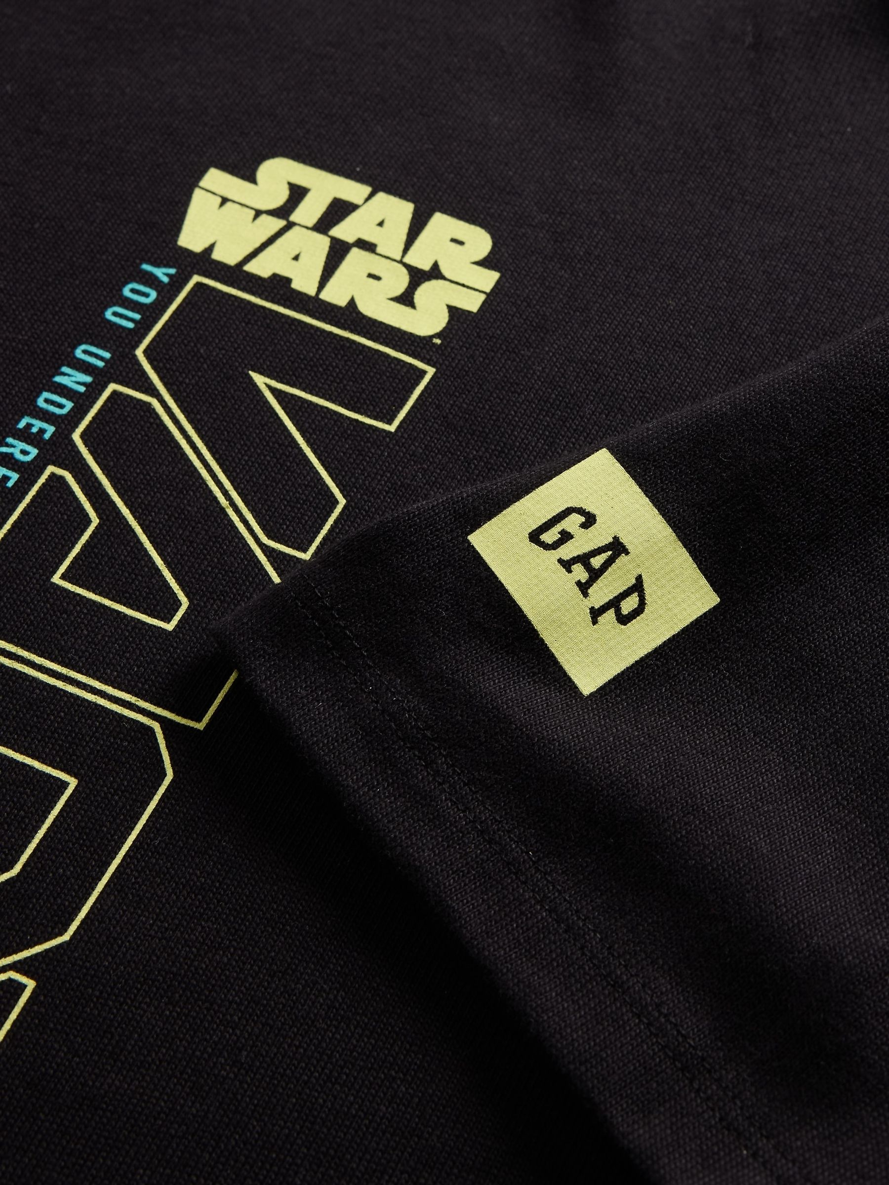 Black Darth Vader Star Wars Graphic Short Sleeve T-Shirt (4-13yrs) - Image 3 of 3