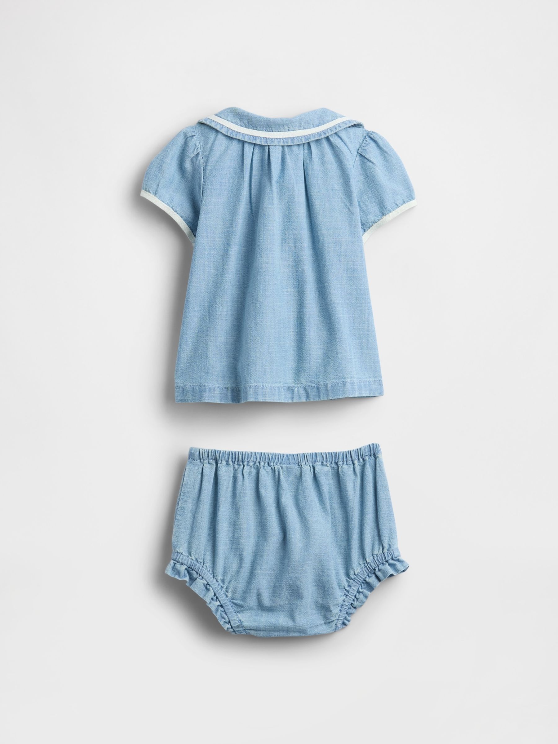 Blue Denim Outfit Set (Newborn-24mths) - Image 2 of 2