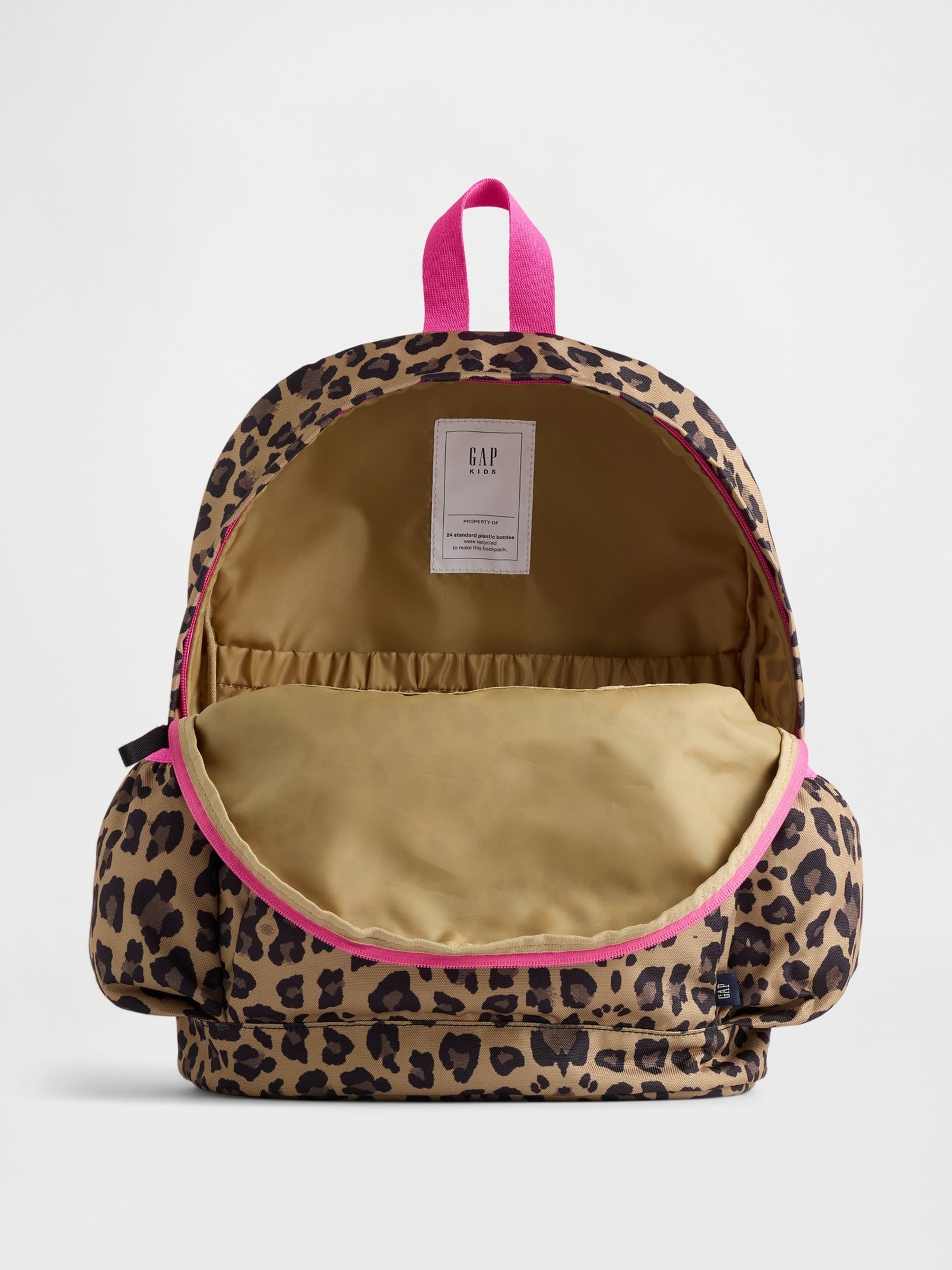 nike rose gold leopard print backpack