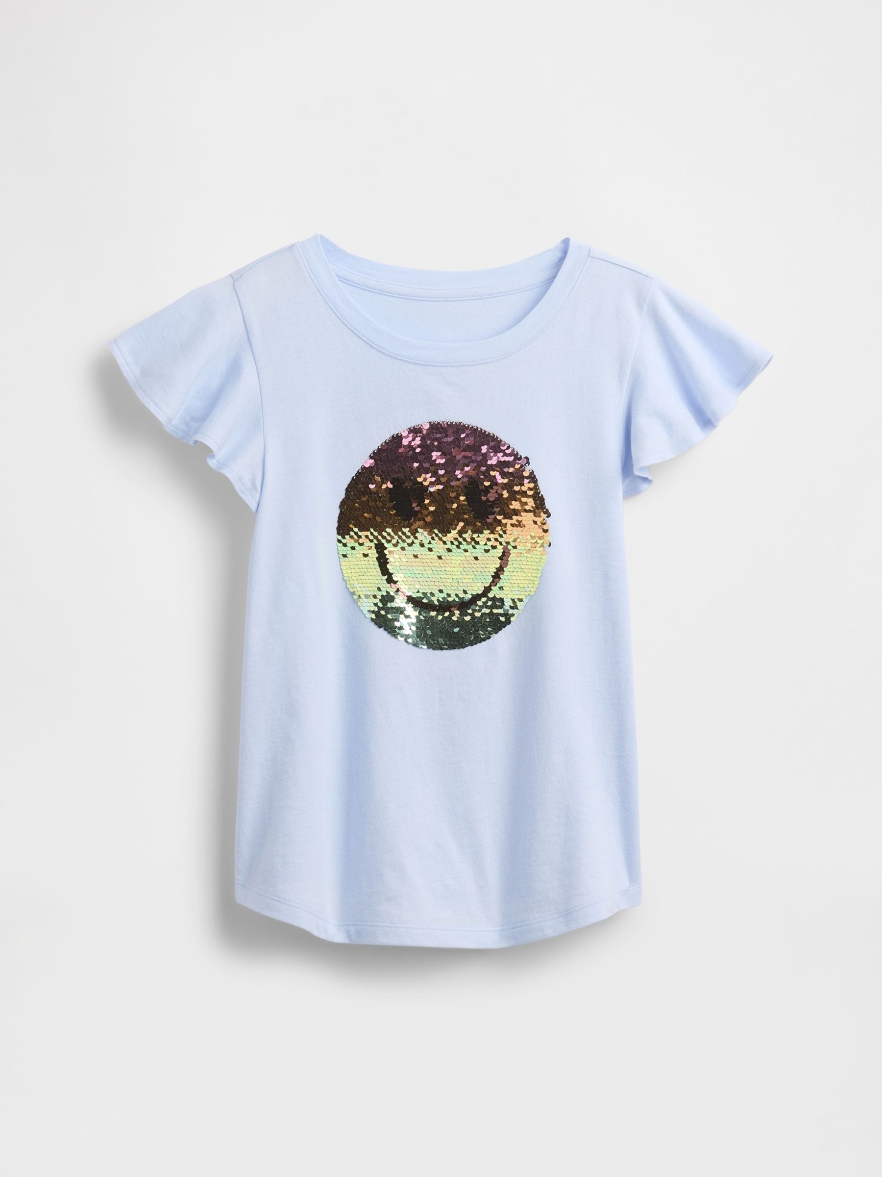 Blue Flippy-Sequin Graphic T-Shirt (4-13yrs) - Image 3 of 4