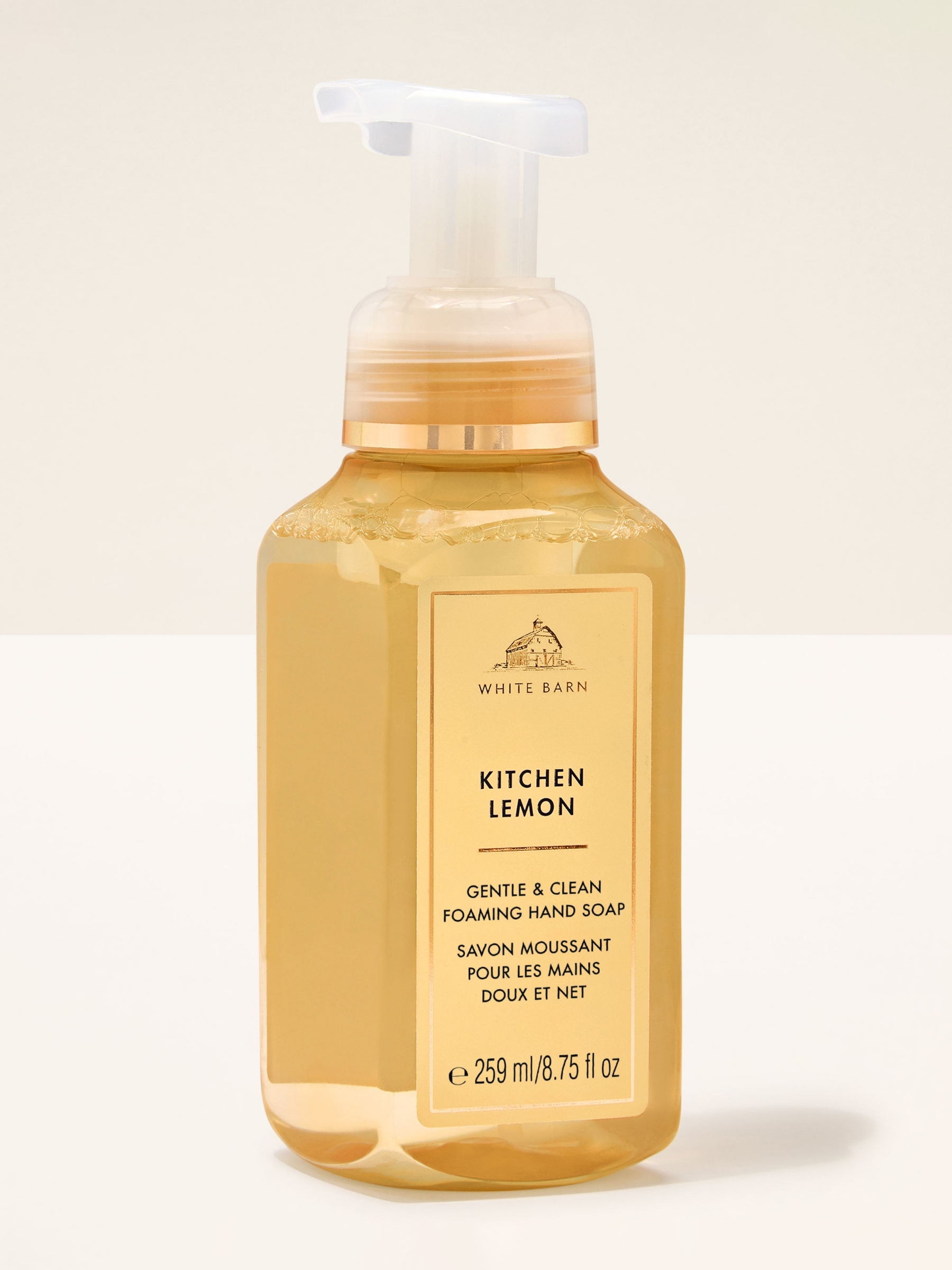 White Barn Kitchen Lemon Gentle & Clean Foaming Hand Soap 259ml - Image 1 of 3