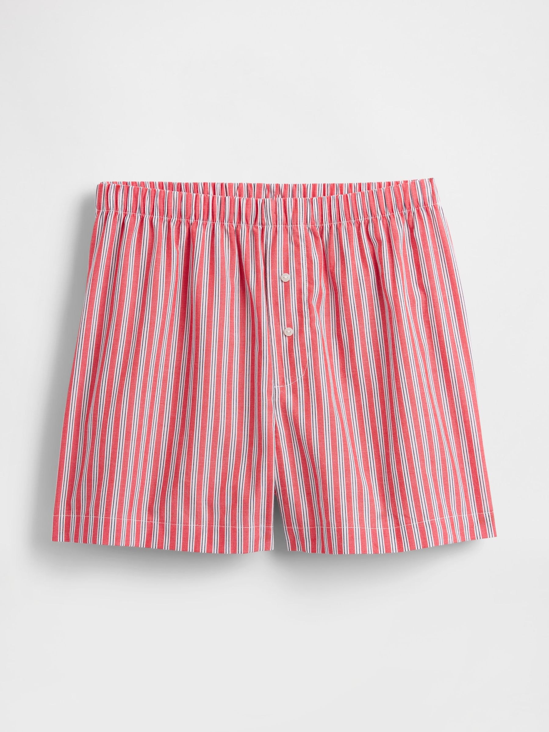 Red Poplin Pyjama Boxer Shorts - Image 2 of 2