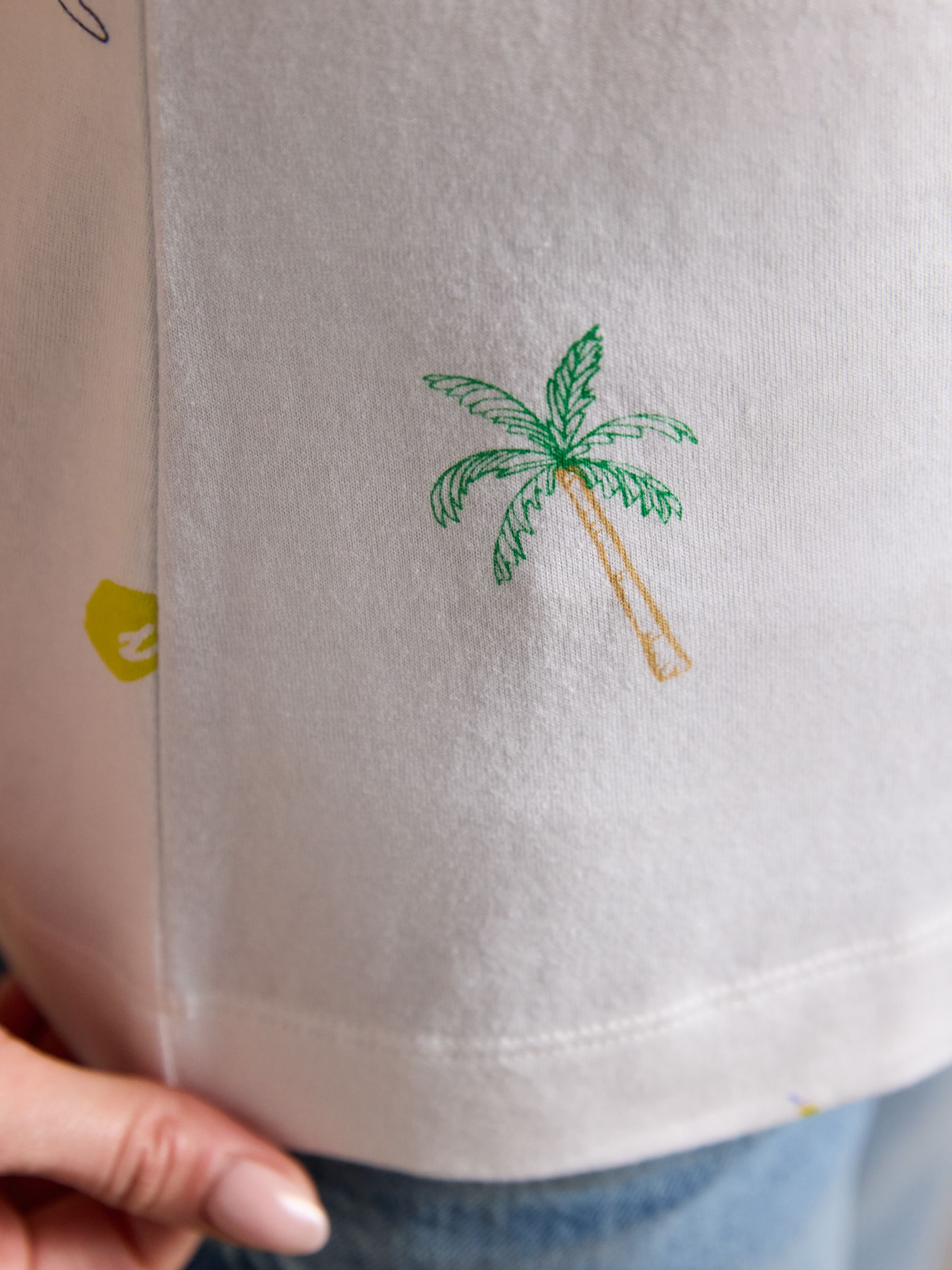 Erin White Summer Icons Printed Short Sleeve Jersey T-Shirt - Image 5 of 9