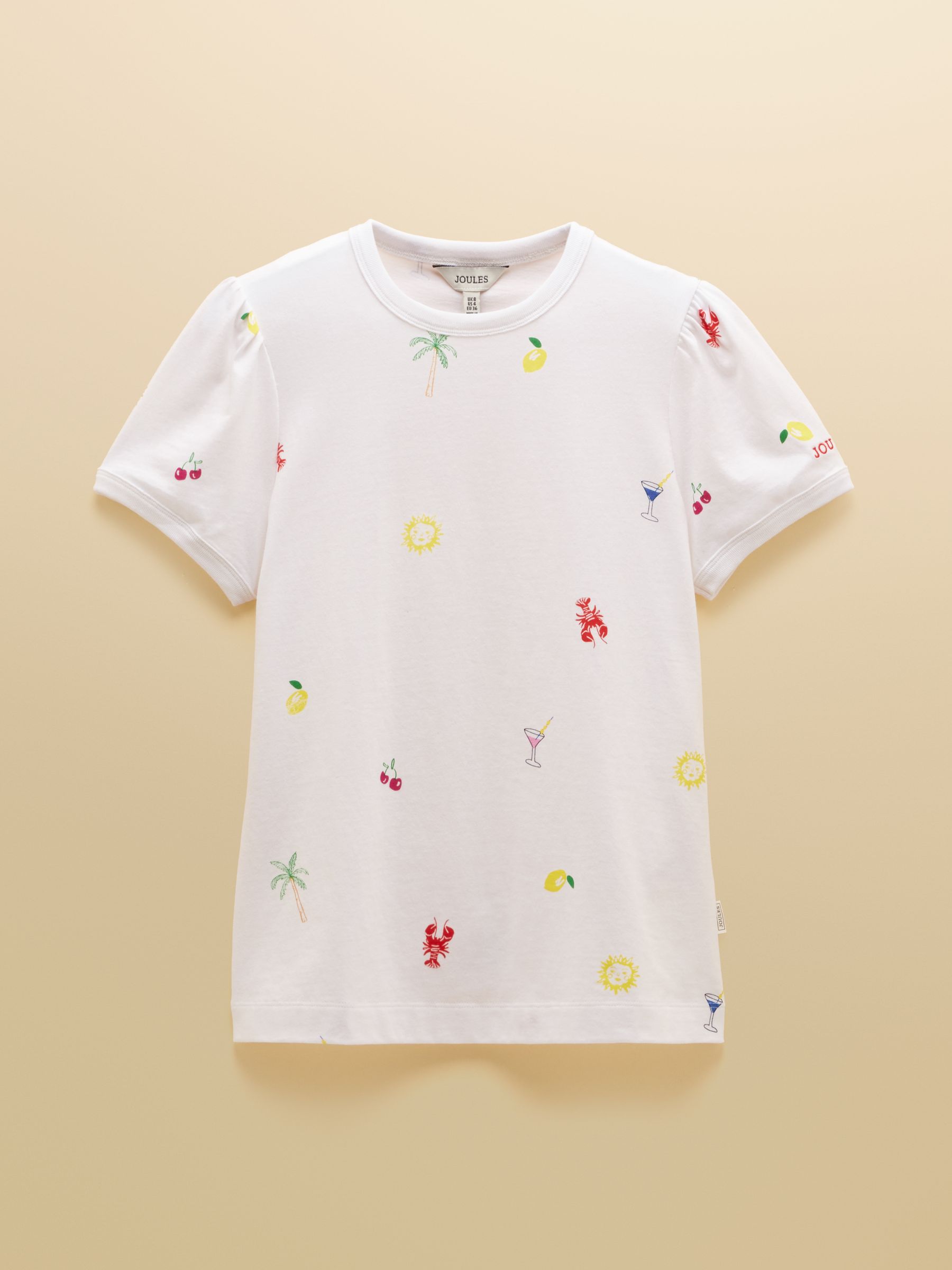 Erin White Summer Icons Printed Short Sleeve Jersey T-Shirt - Image 9 of 9