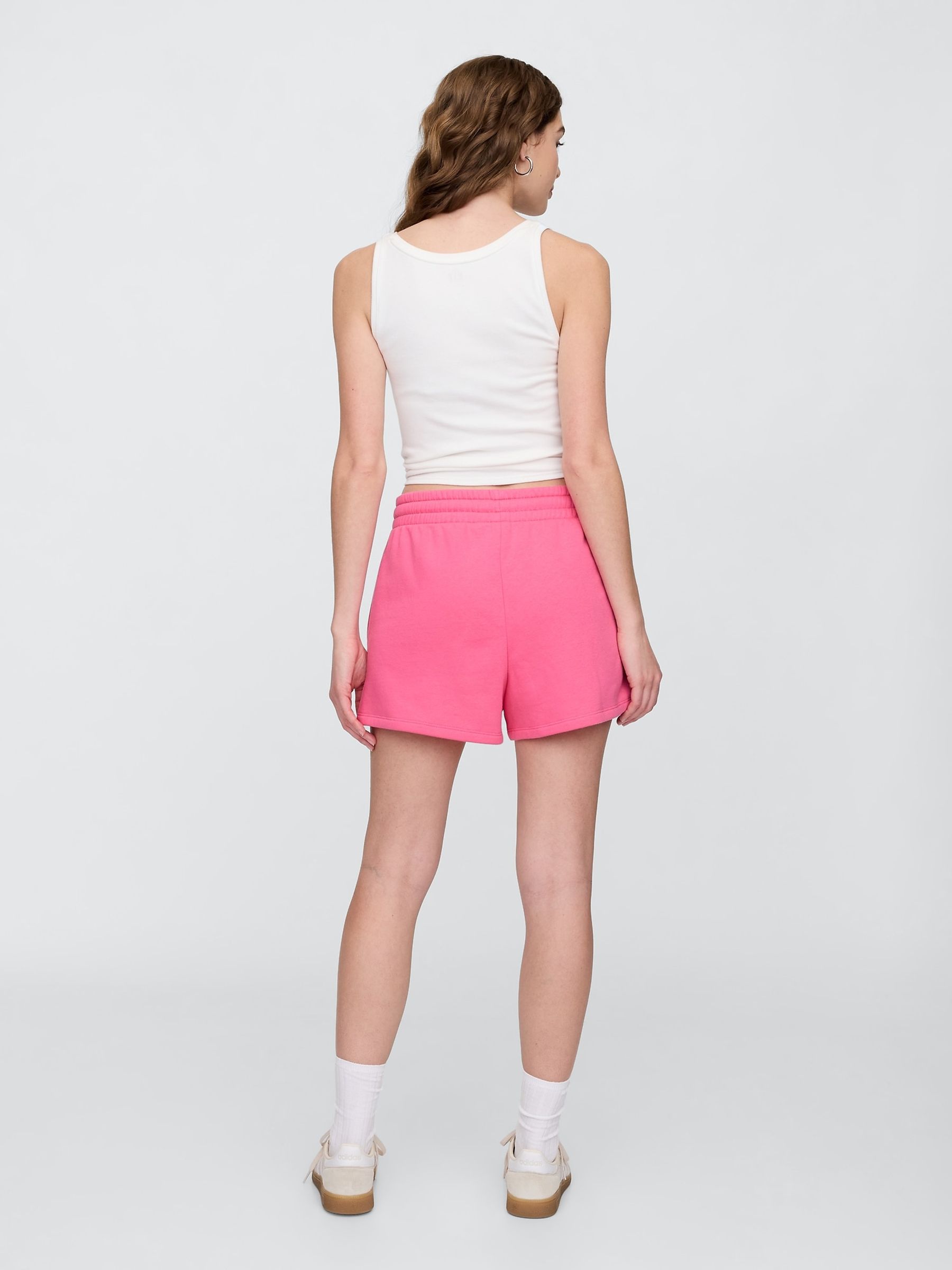 Pink Logo Pull On Shorts - Image 2 of 5