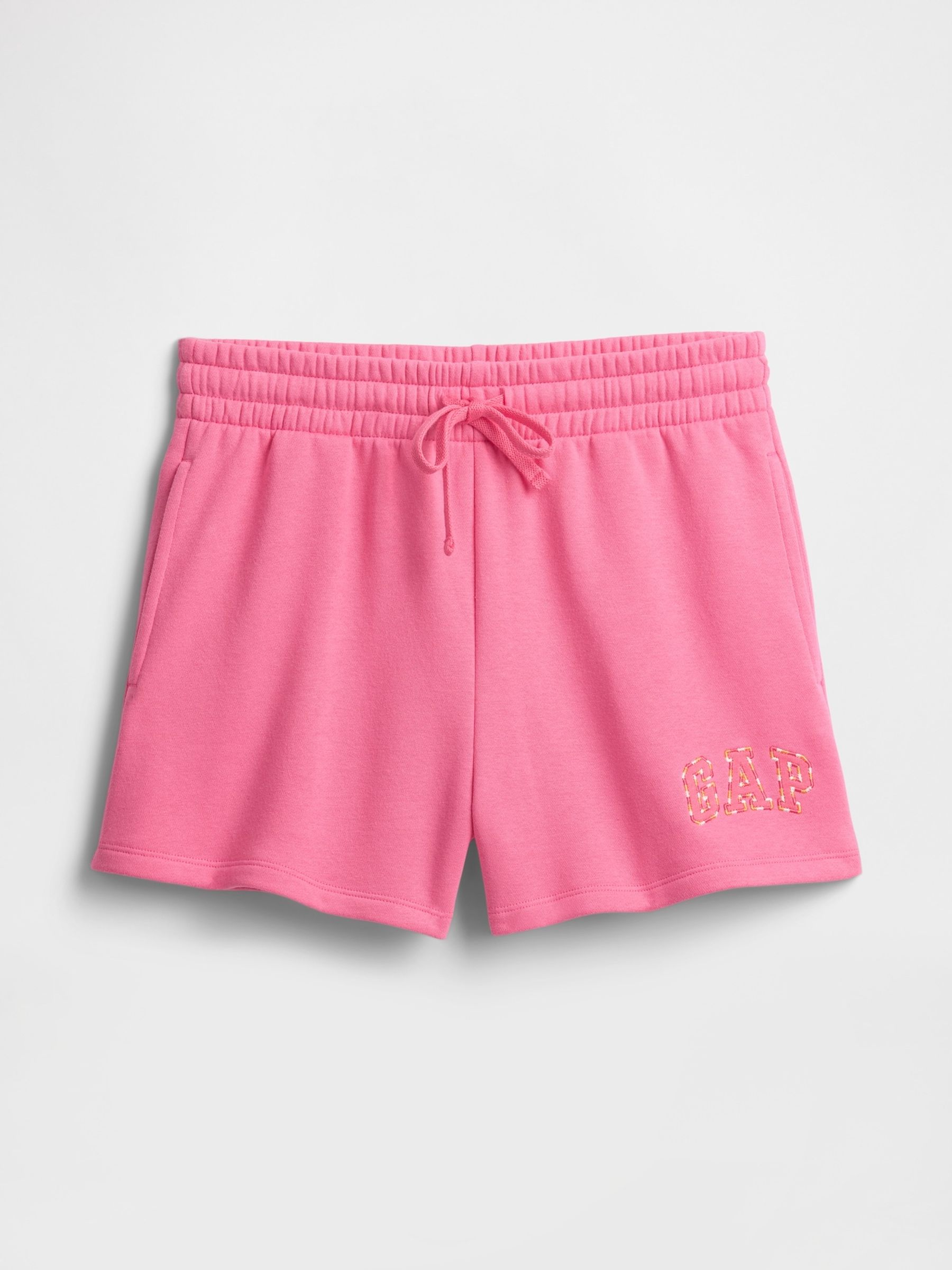 Pink Logo Pull On Shorts - Image 5 of 5
