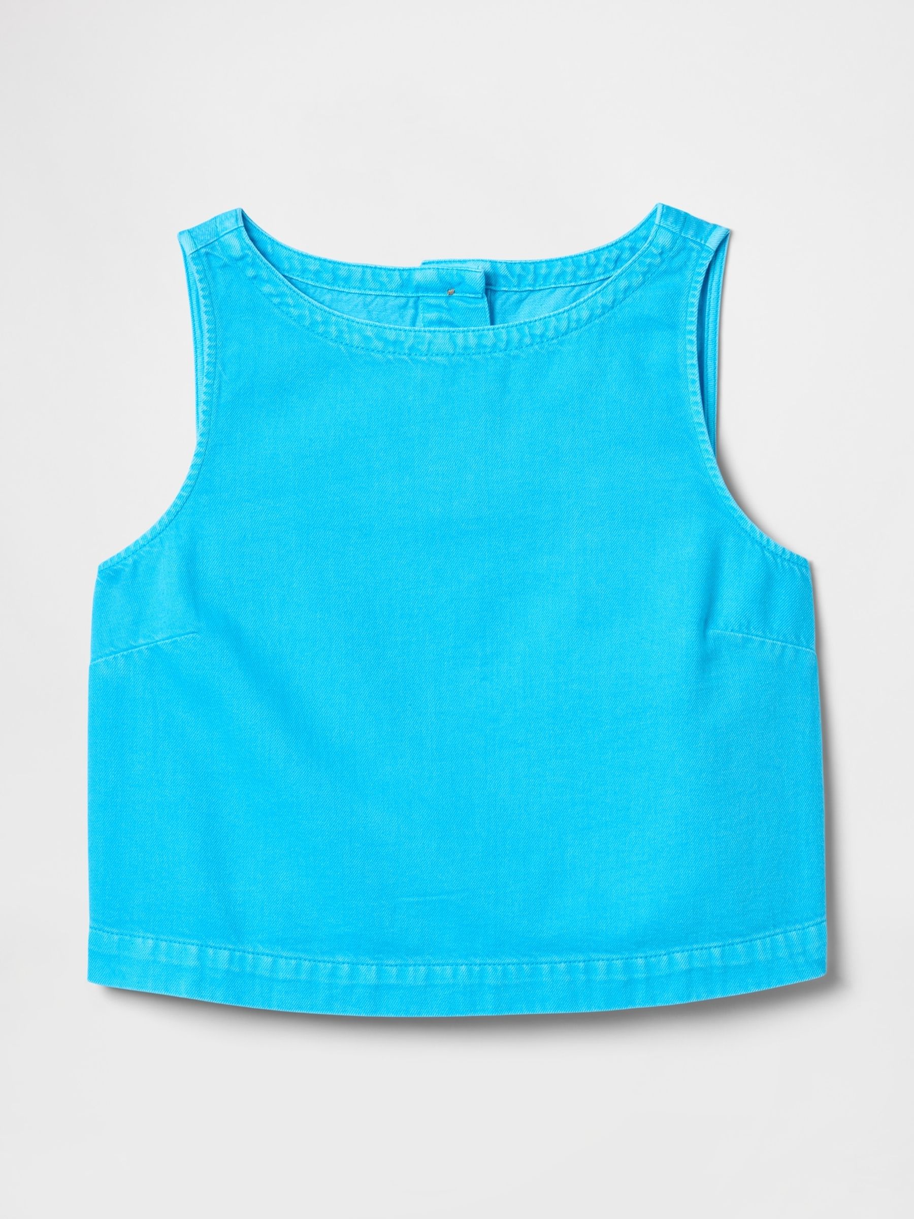 Blue UltraSoft Denim Shell Vest Top - Image 4 of 5