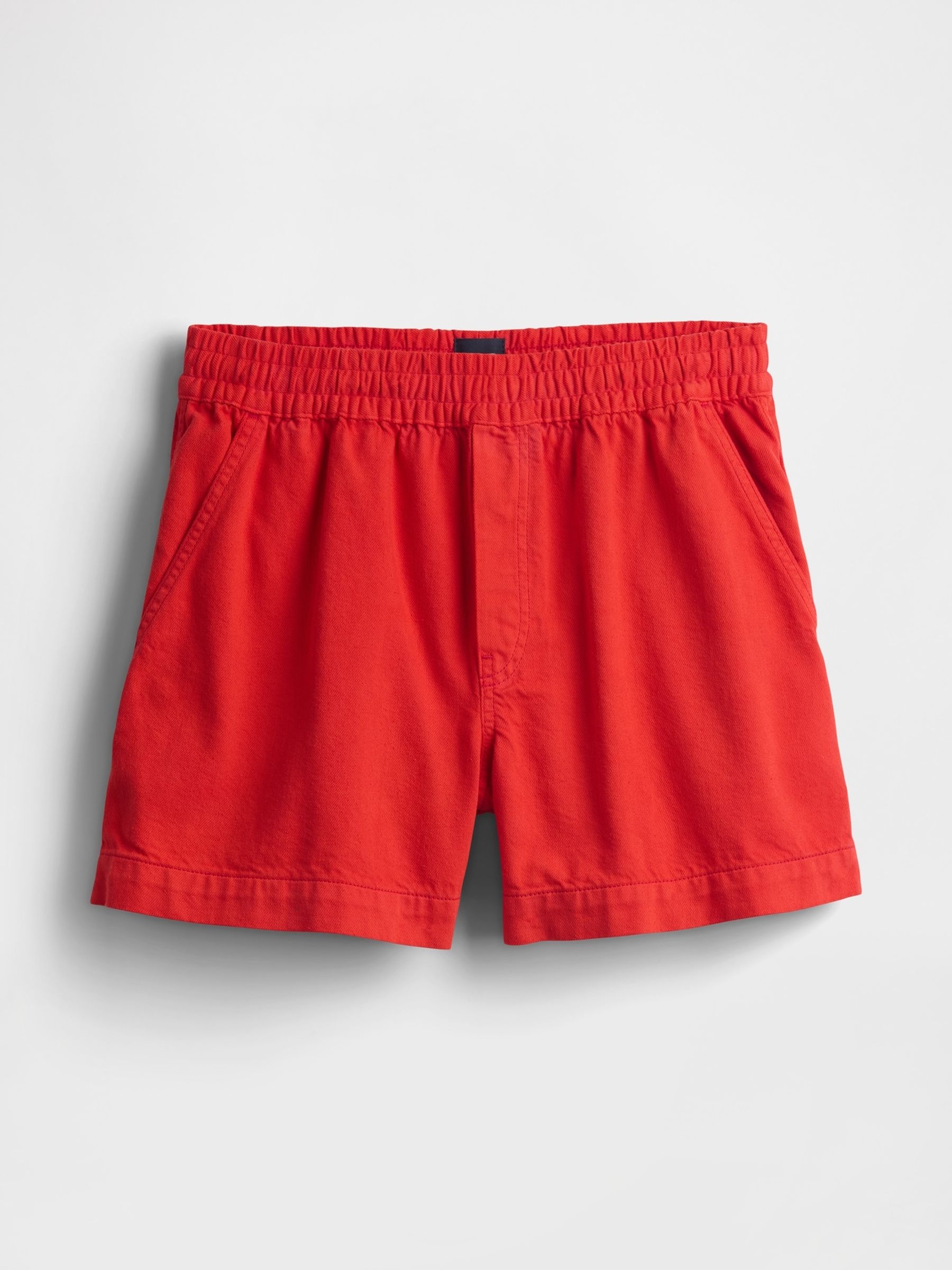 Red UltraSoft Denim Easy Shorts - Image 5 of 5