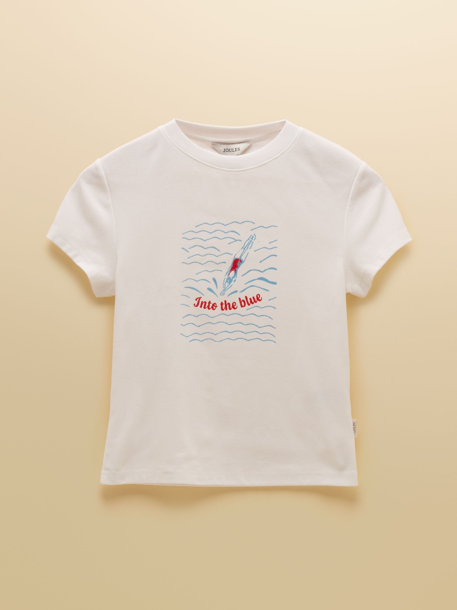 White Into The Blue Fitted Graphic Cotton Rich T-Shirt - Image 11 of 11