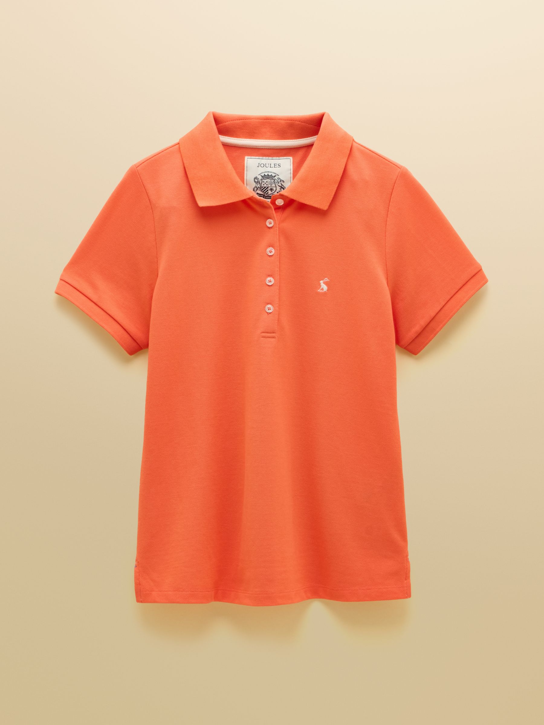 Woody Orange Cotton Pique Short Sleeve Polo Shirt - Image 10 of 10