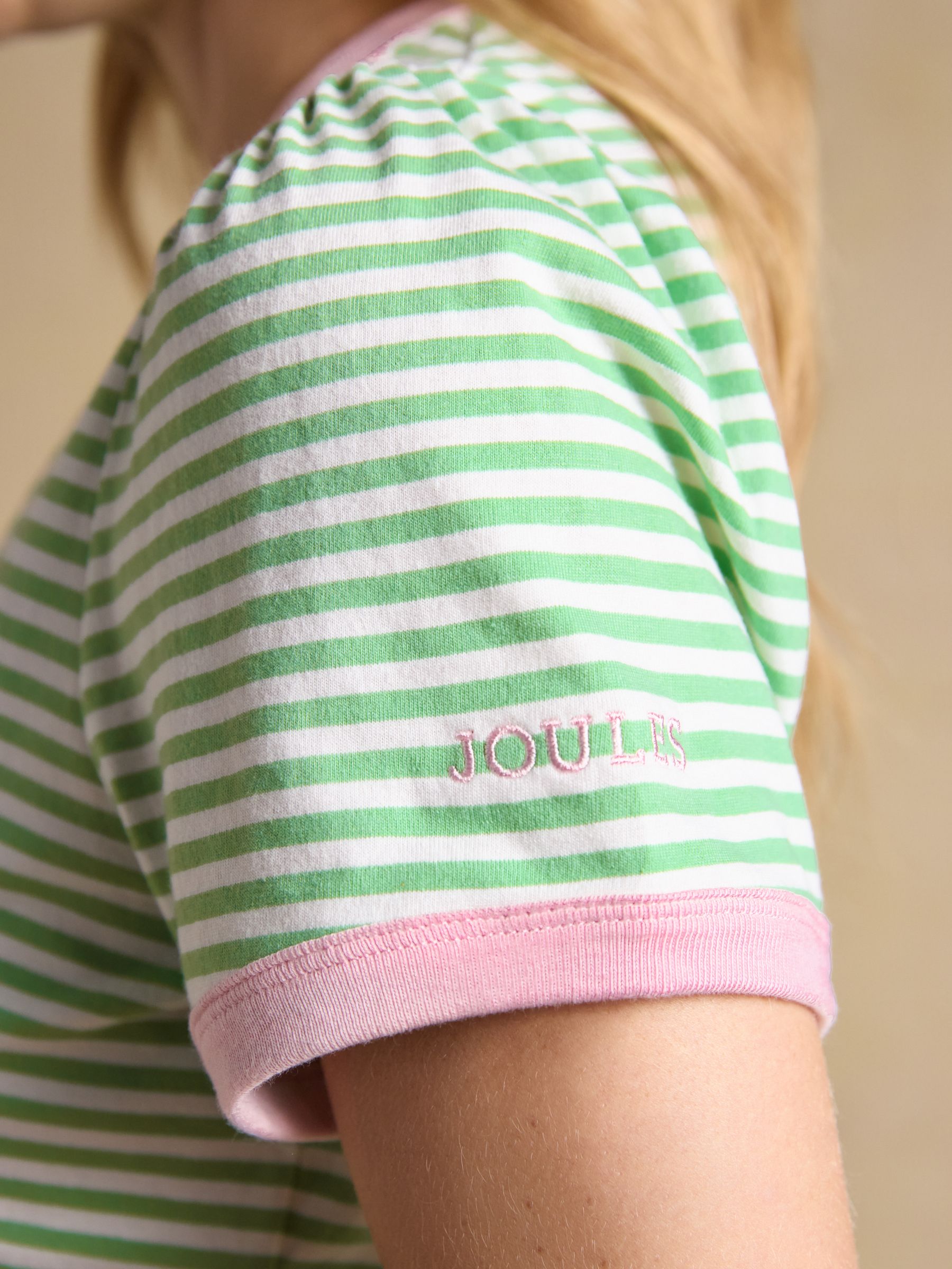 Erin Green Stripe Short Sleeve Jersey T-Shirt - Image 5 of 7