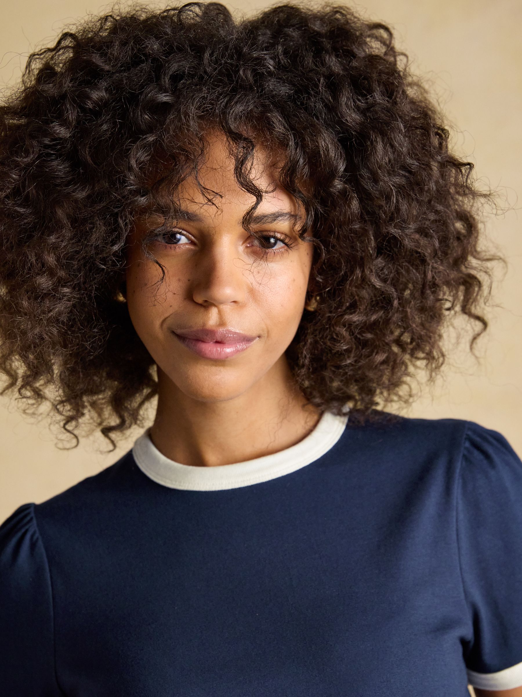 Erin Navy Short Sleeve Jersey T-Shirt - Image 3 of 7