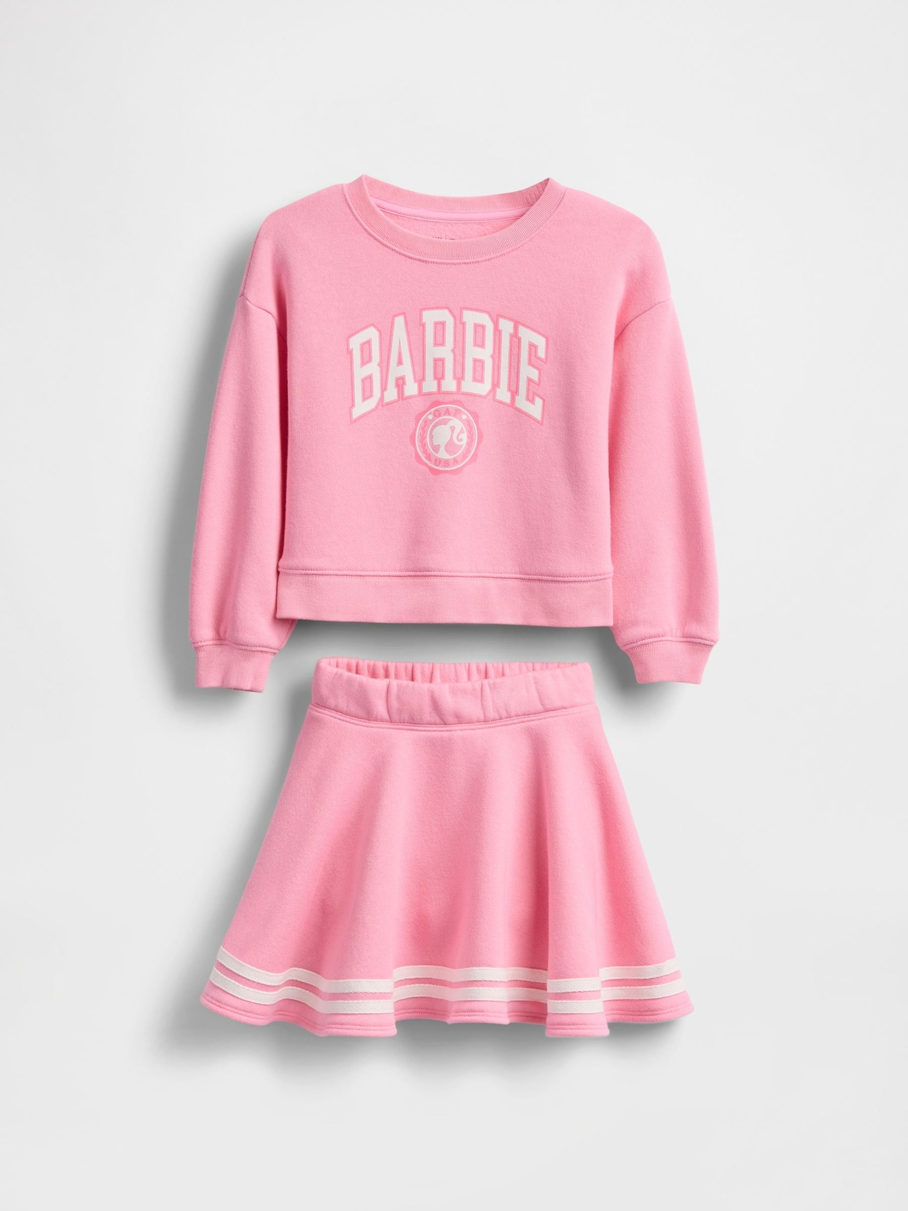 Pink Barbie VintageSoft Sweatshirt and Skort Set (6mths-5yrs) - Image 2 of 4