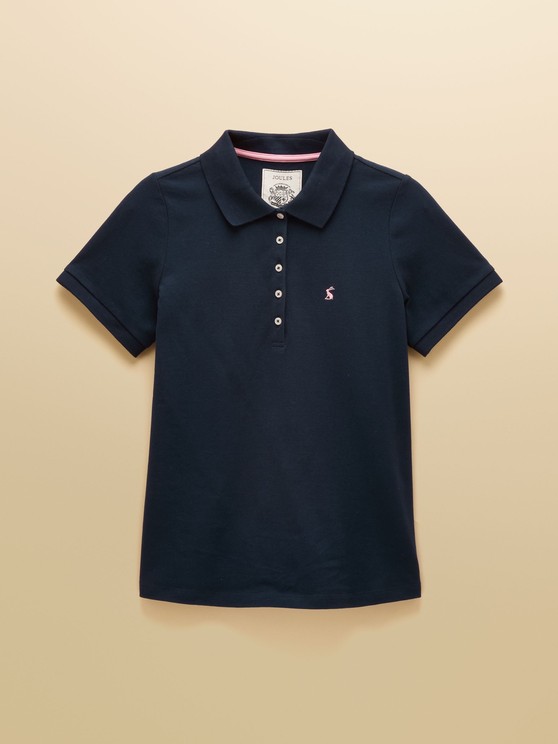 Woody Navy Cotton Pique Short Sleeve Polo Shirt - Image 10 of 10