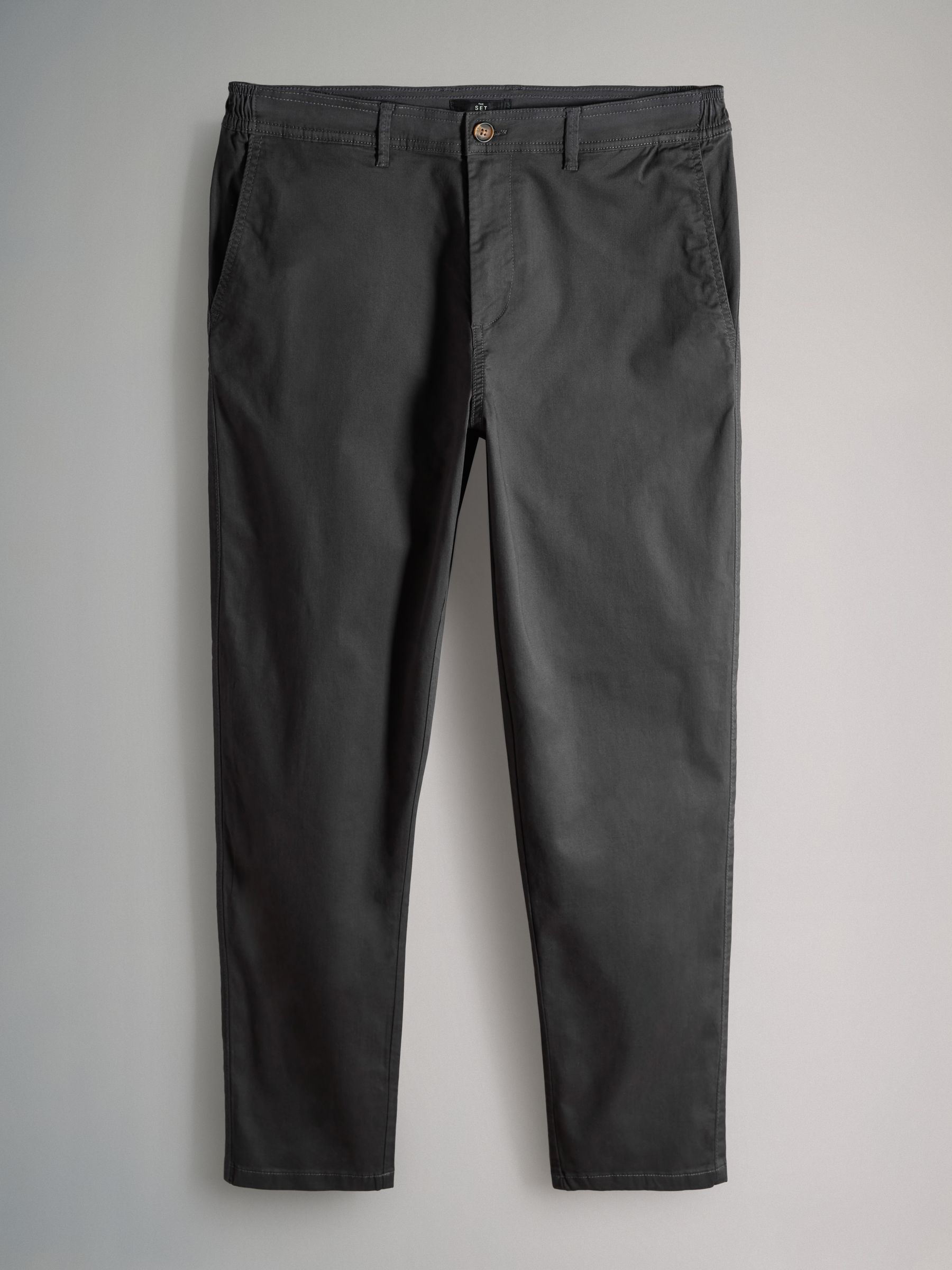 Black/Brown/Cream 3 Pack Slim Leg Chino Trousers - Image 3 of 6