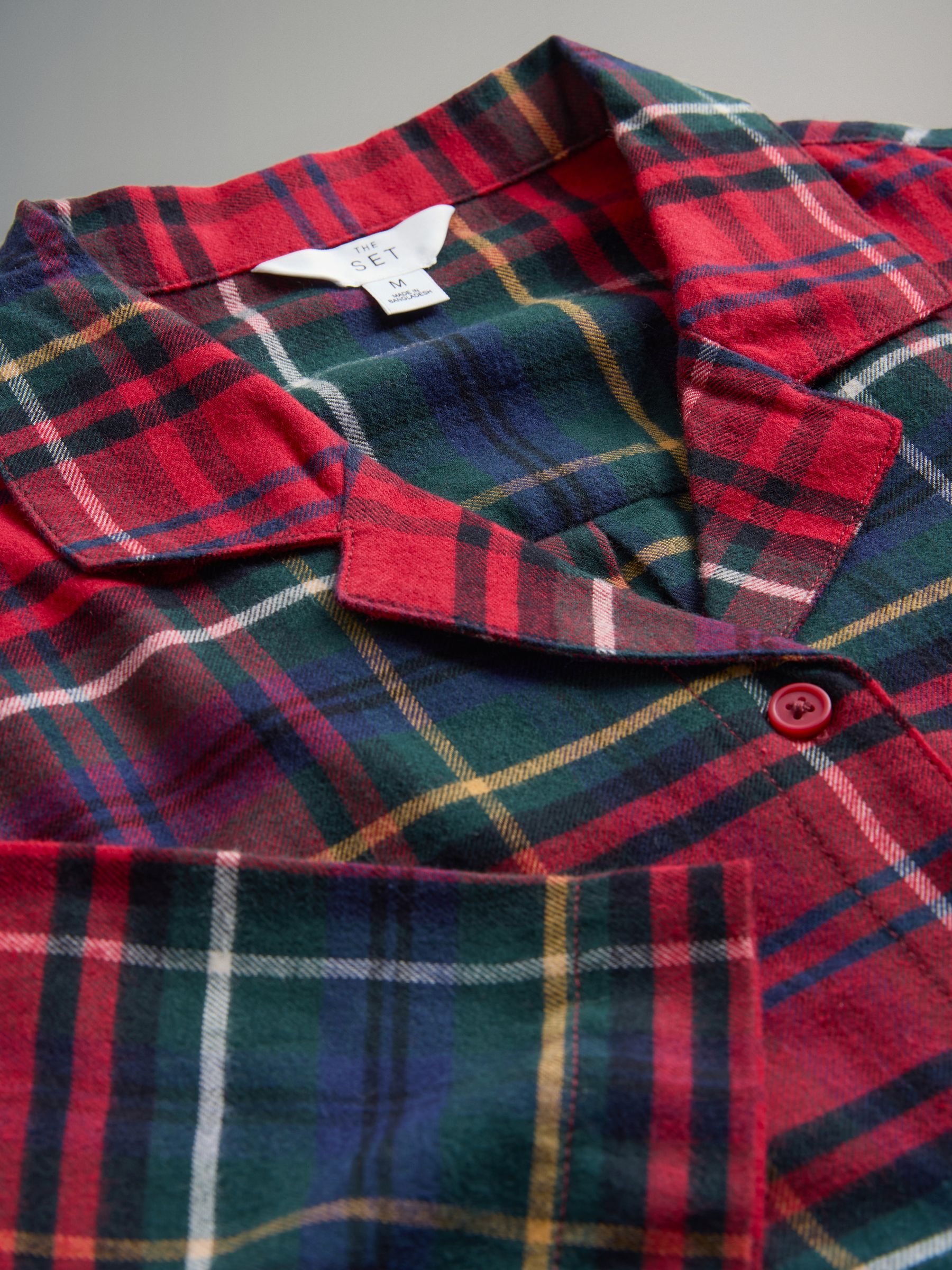 2 Pack Cotton Woven Check Pyjamas - Image 7 of 8