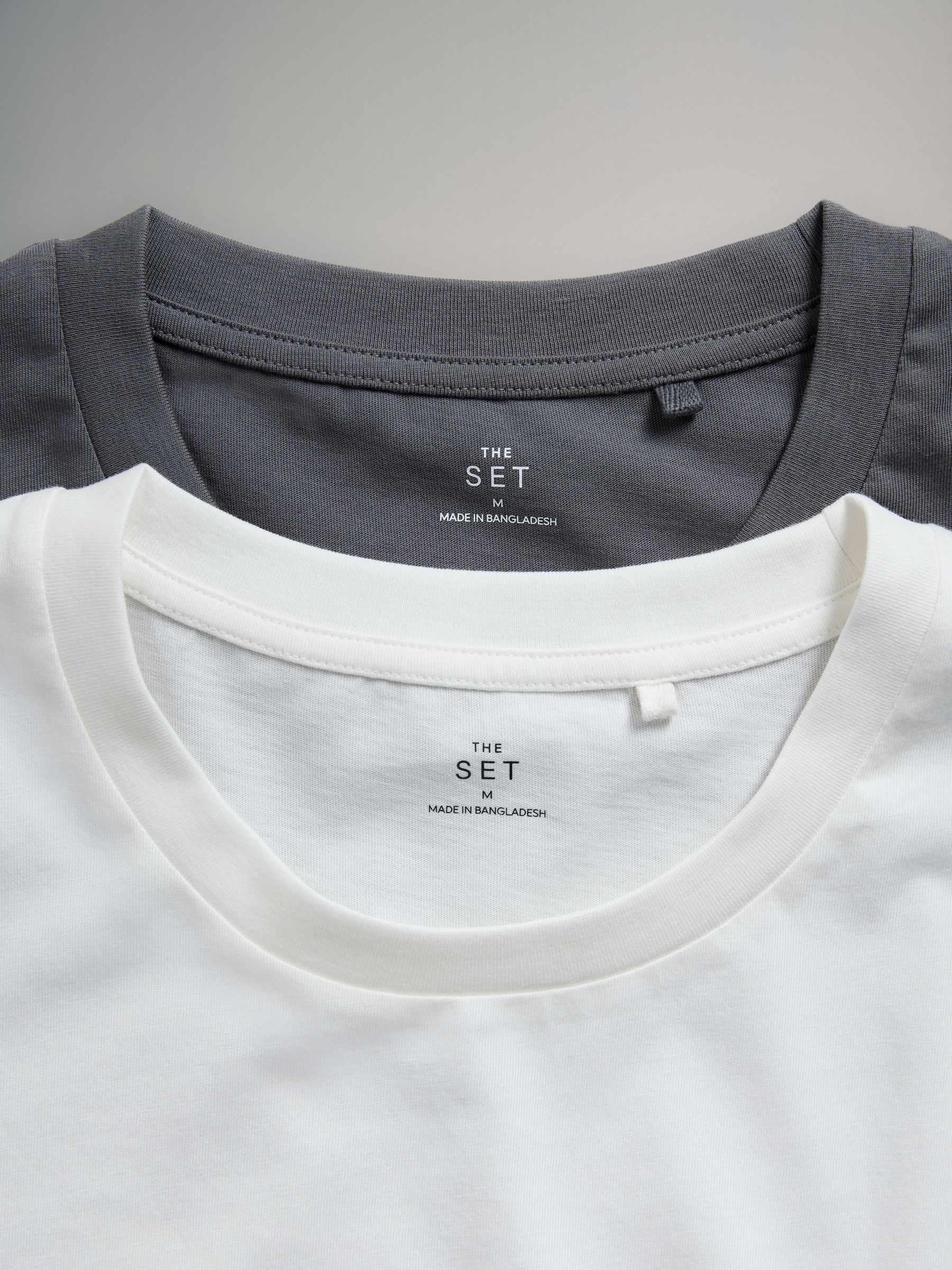 Black/Grey 2 Pack Jersey T-Shirt and Flannel Pyjamas - Image 6 of 6