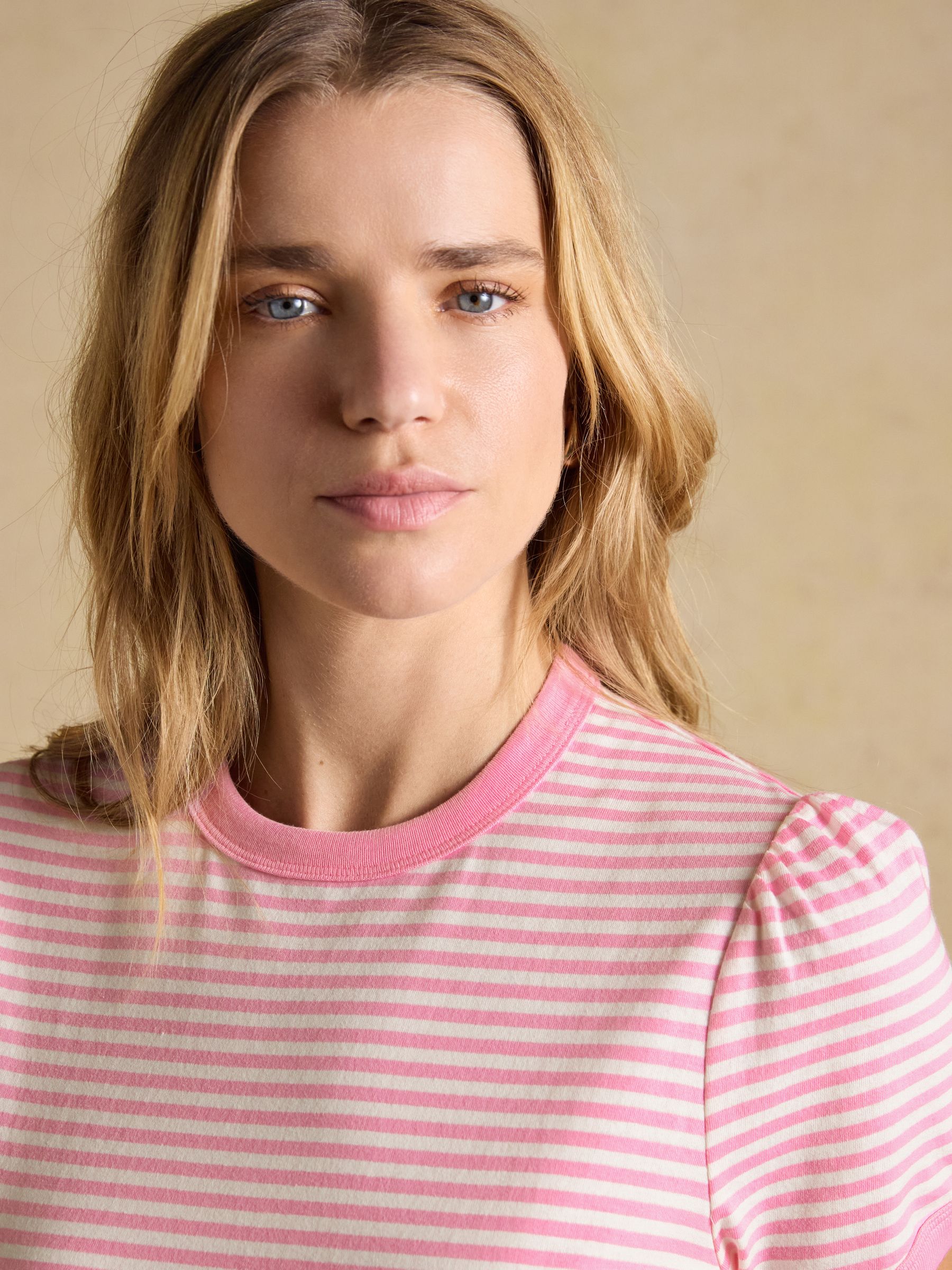 Erin Pink Stripe Short Sleeve Jersey T-Shirt - Image 4 of 8