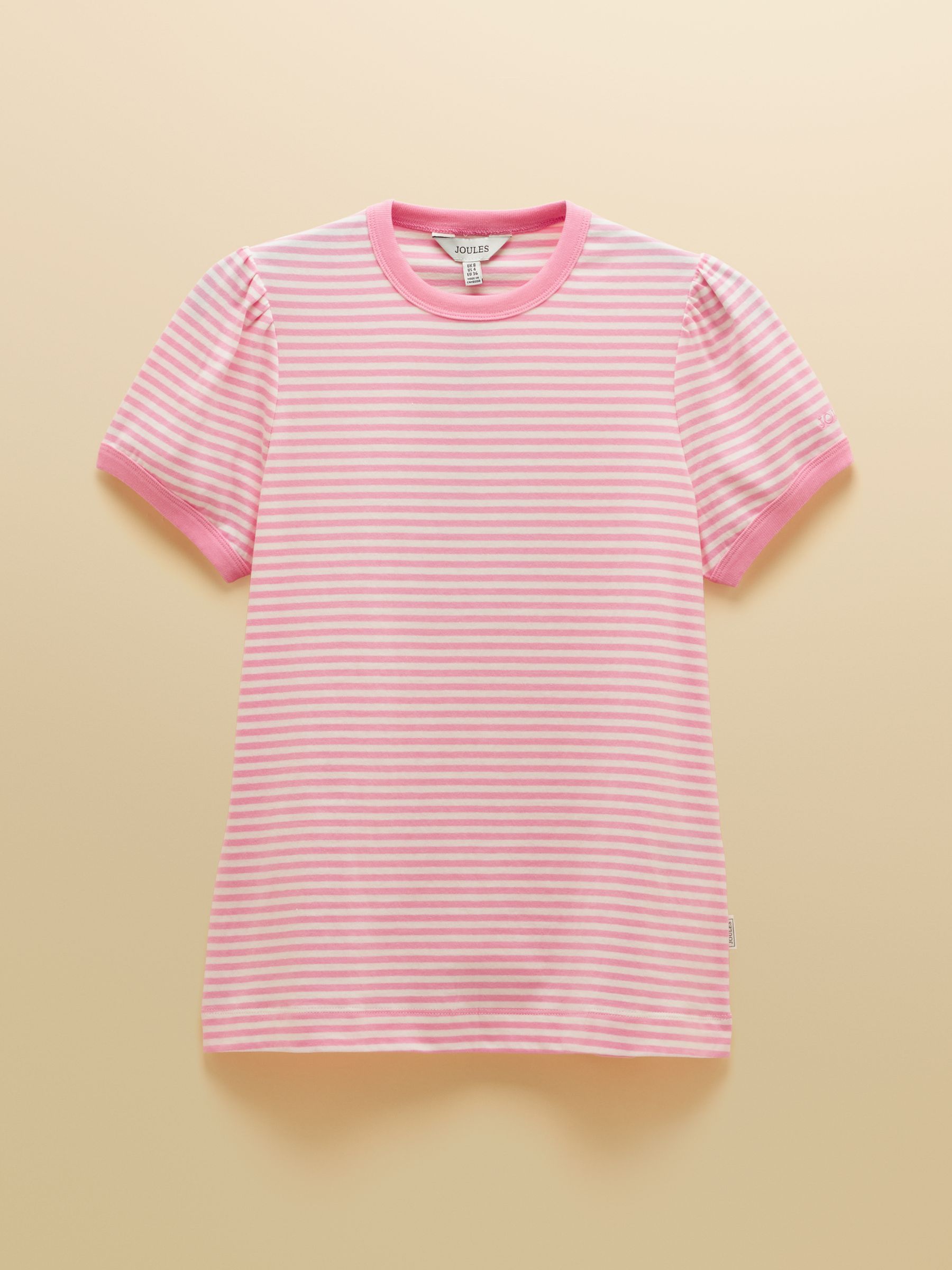 Erin Pink Stripe Short Sleeve Jersey T-Shirt - Image 8 of 8
