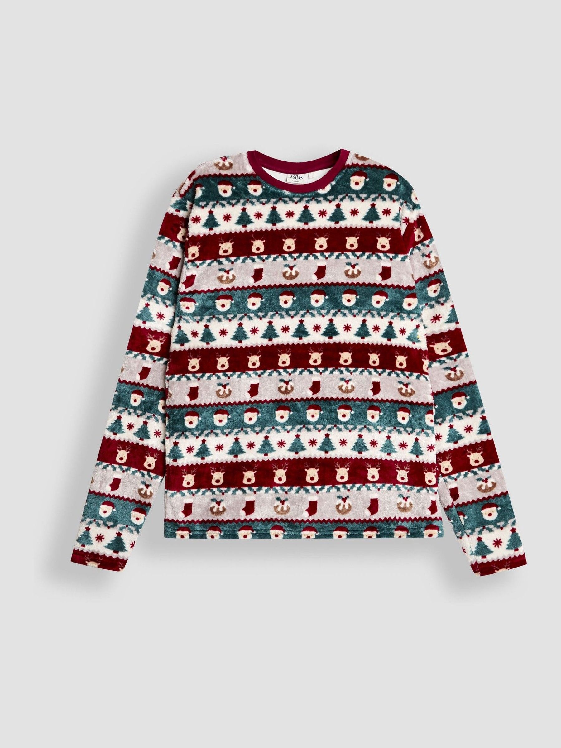 Multi Men's Christmas Fair Isle Fleece Pyjamas Set - Image 2 of 6