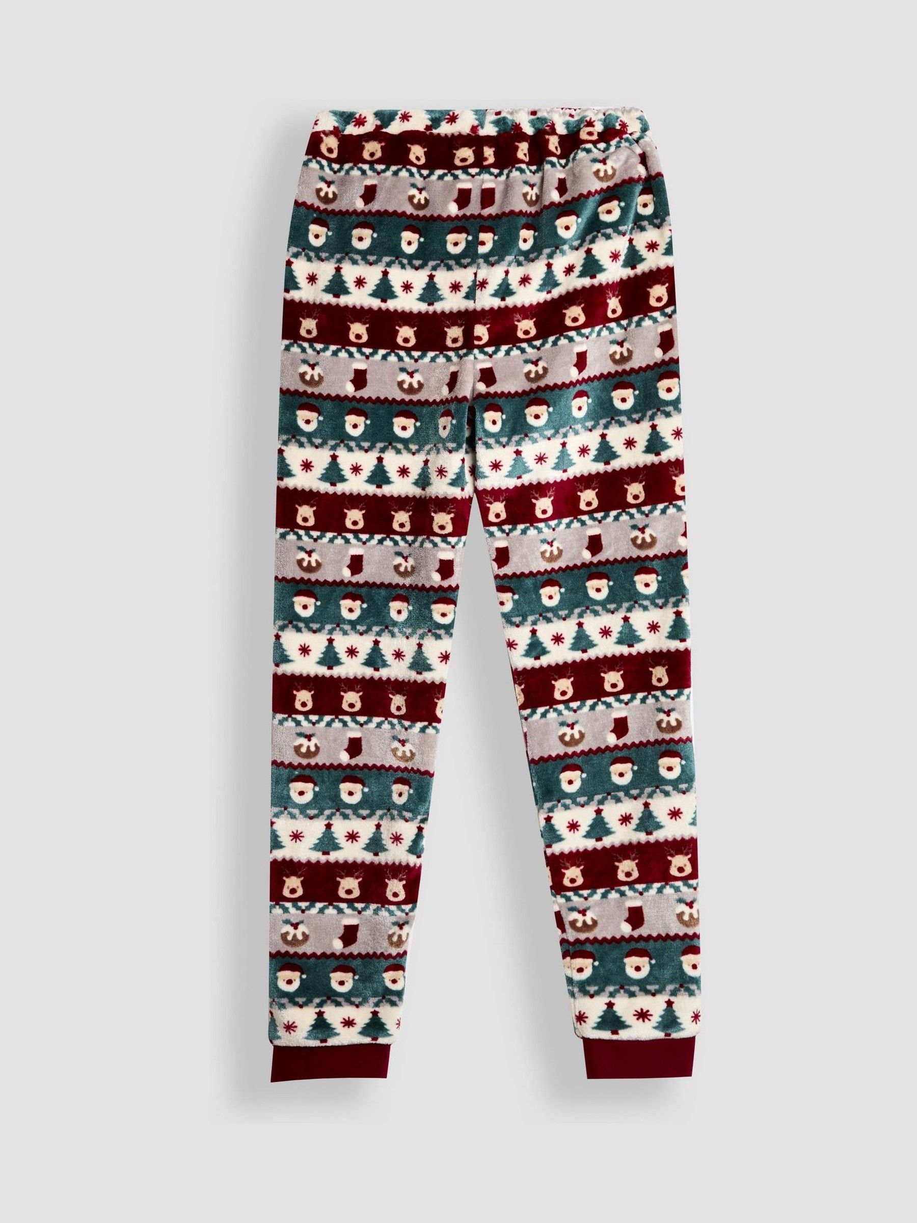 Multi Men's Christmas Fair Isle Fleece Pyjamas Set - Image 5 of 6