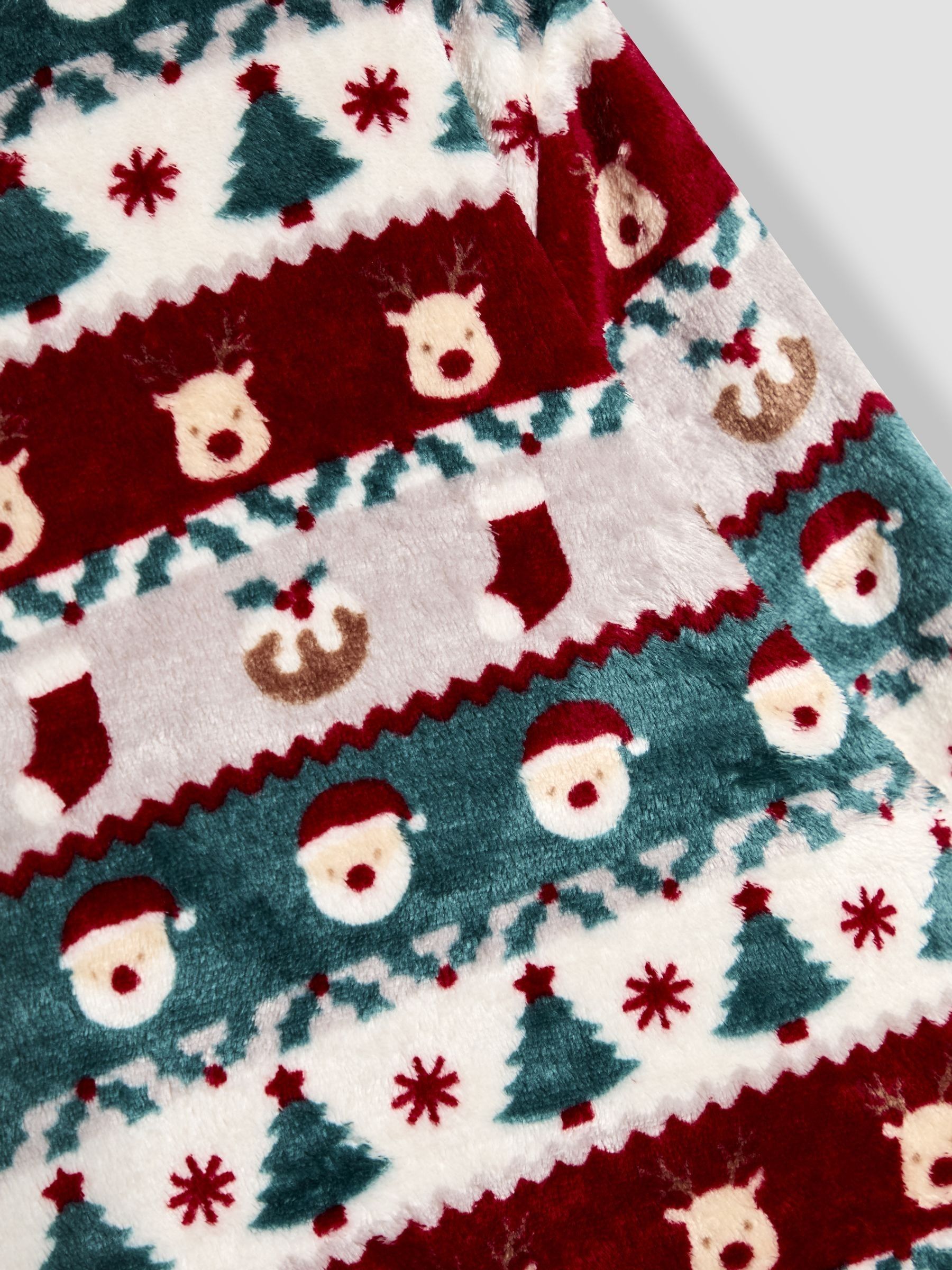 Multi Men's Christmas Fair Isle Fleece Pyjamas Set - Image 6 of 6