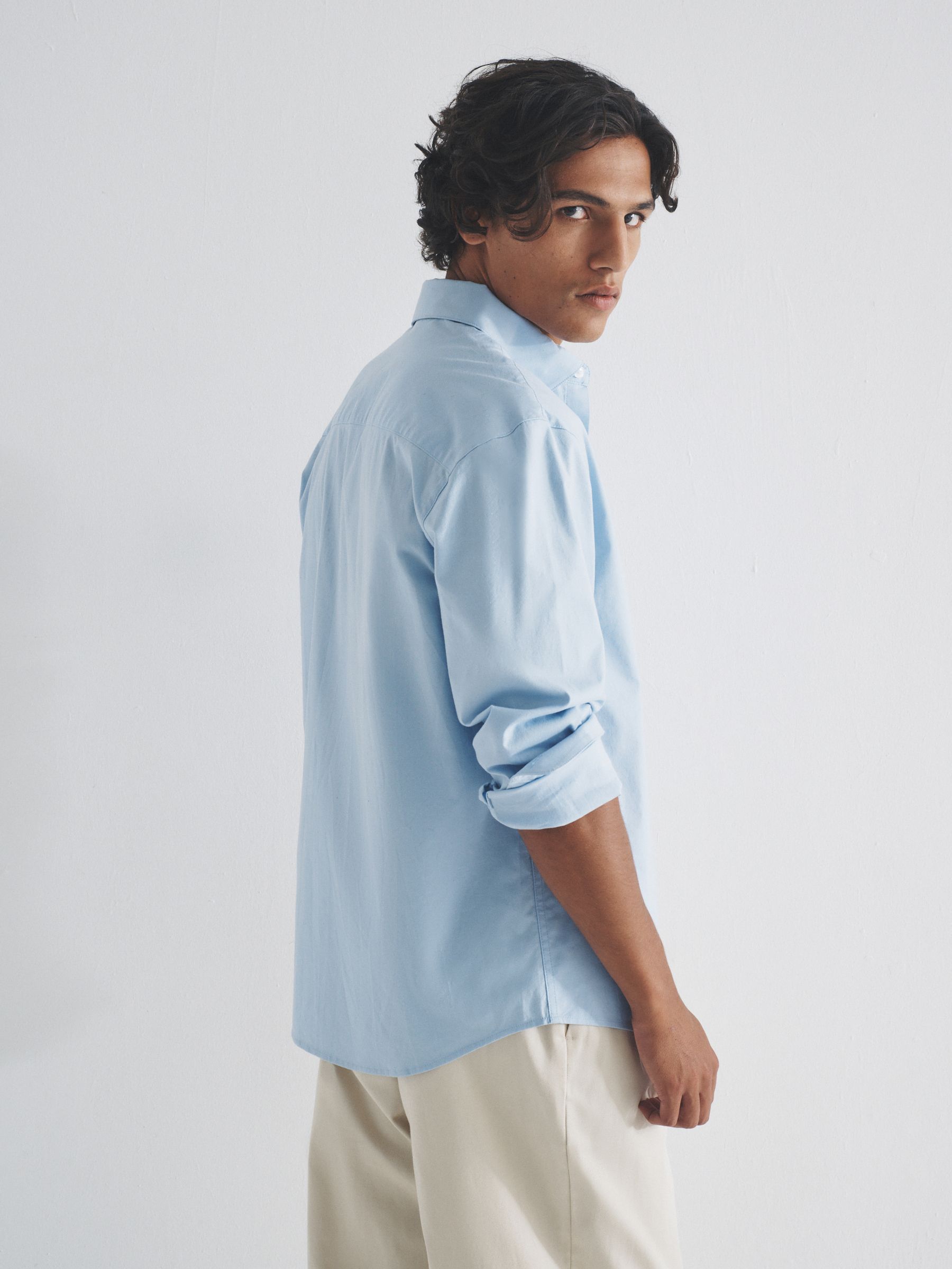 3 Pack Cotton Stretch Oxford Shirts - Image 3 of 7