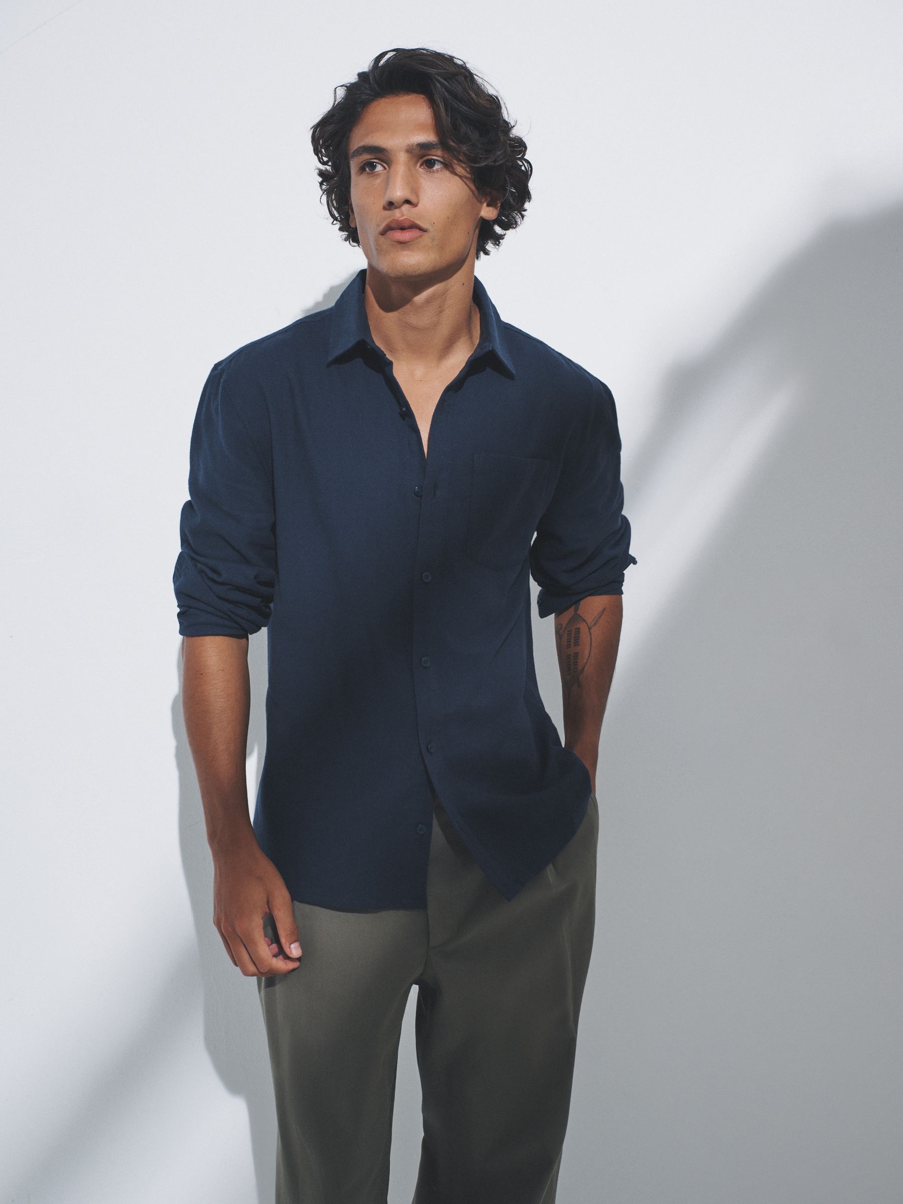2 Pack Brushed Cotton Flannel Shirts - Image 1 of 6 2 Pack Brushed Cotton Flannel Shirts - Image 1 of 6