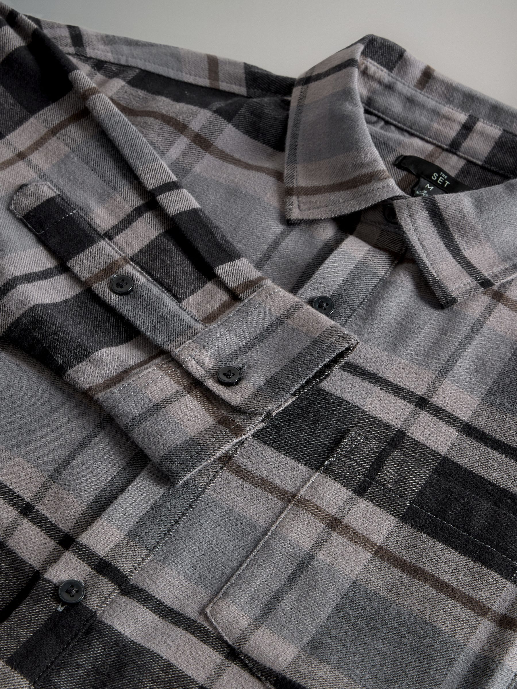 2 Pack Brushed Cotton Flannel Shirts - Image 6 of 6 2 Pack Brushed Cotton Flannel Shirts - Image 6 of 6