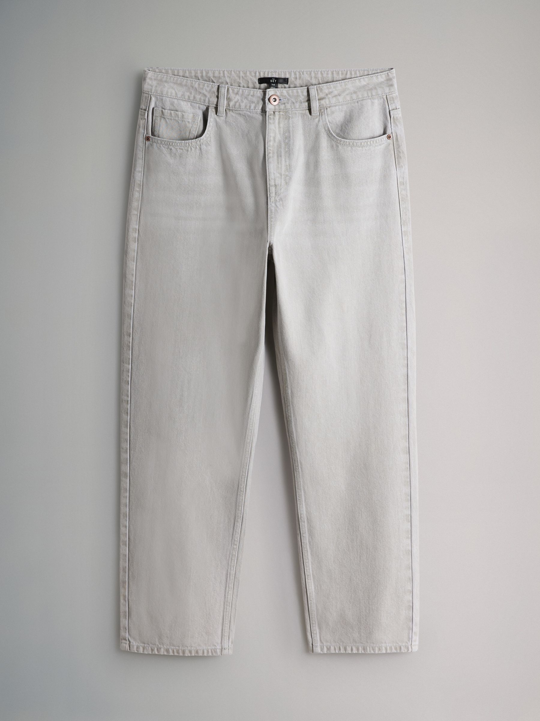 2 Pack Straight Leg Jeans Grey/Black - Image 2 of 5