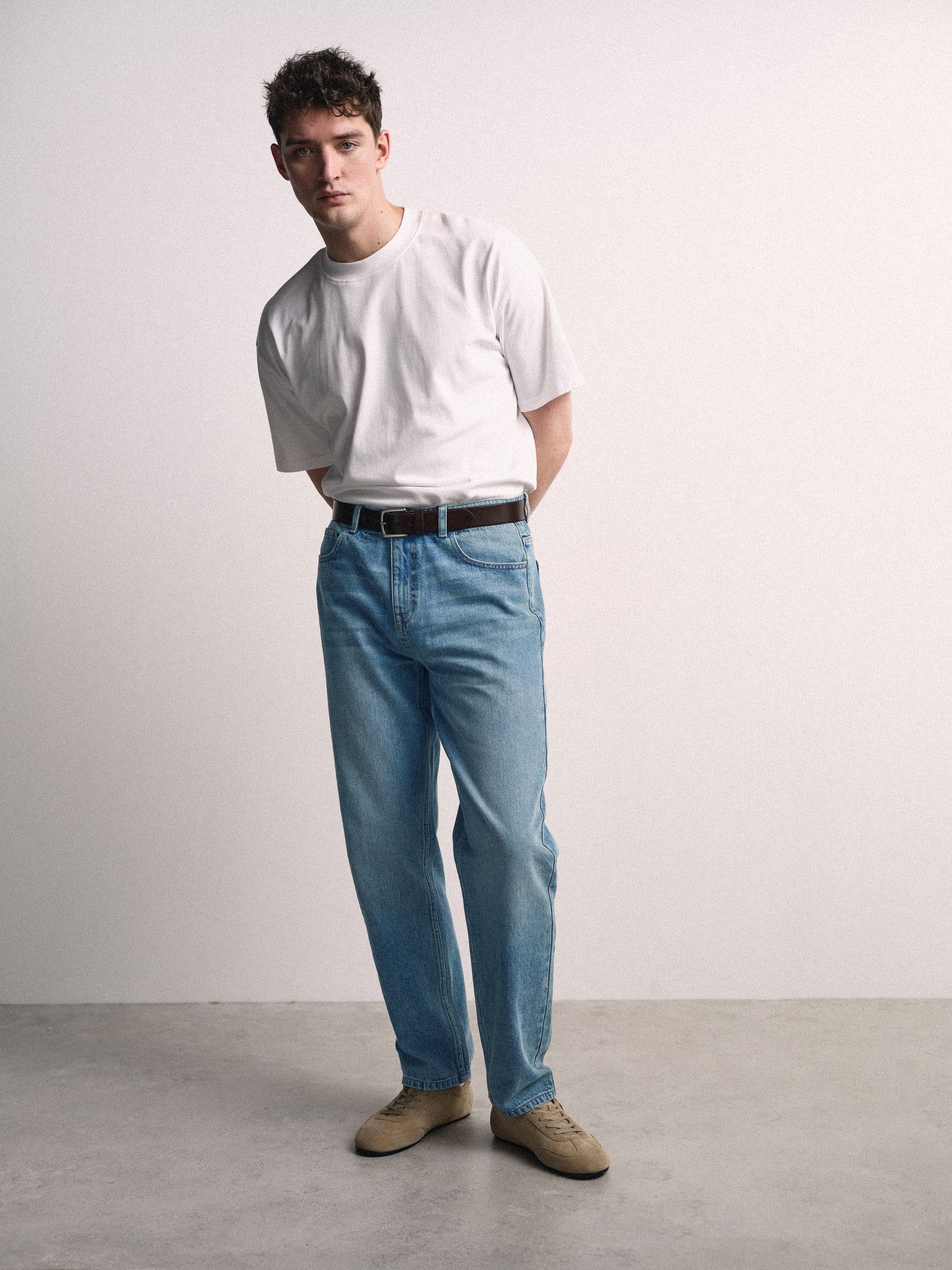 2 Pack Straight Leg Jeans Dark Blue/Mid - Image 1 of 6