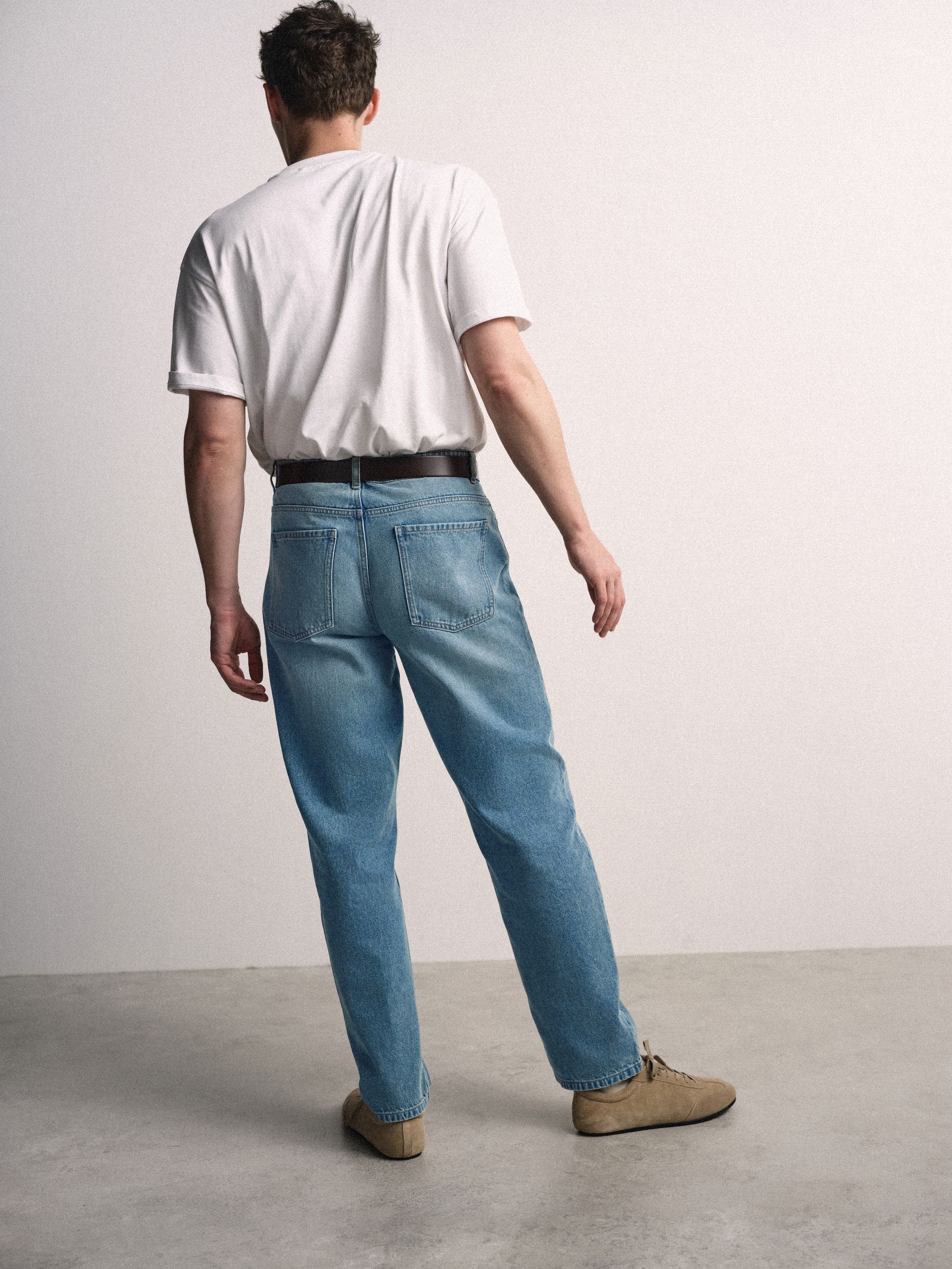 2 Pack Straight Leg Jeans Dark Blue/Mid - Image 3 of 6