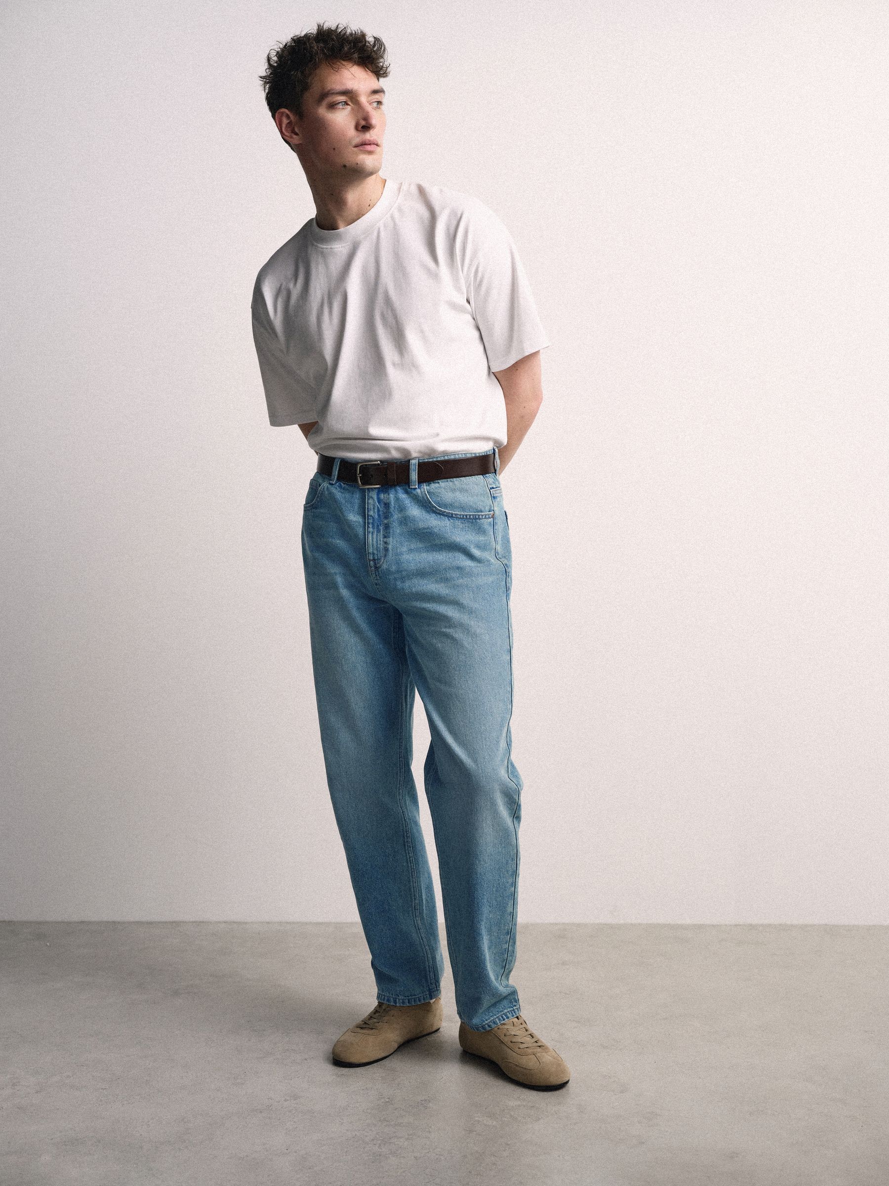 2 Pack Straight Leg Jeans Dark Blue/Mid - Image 5 of 6