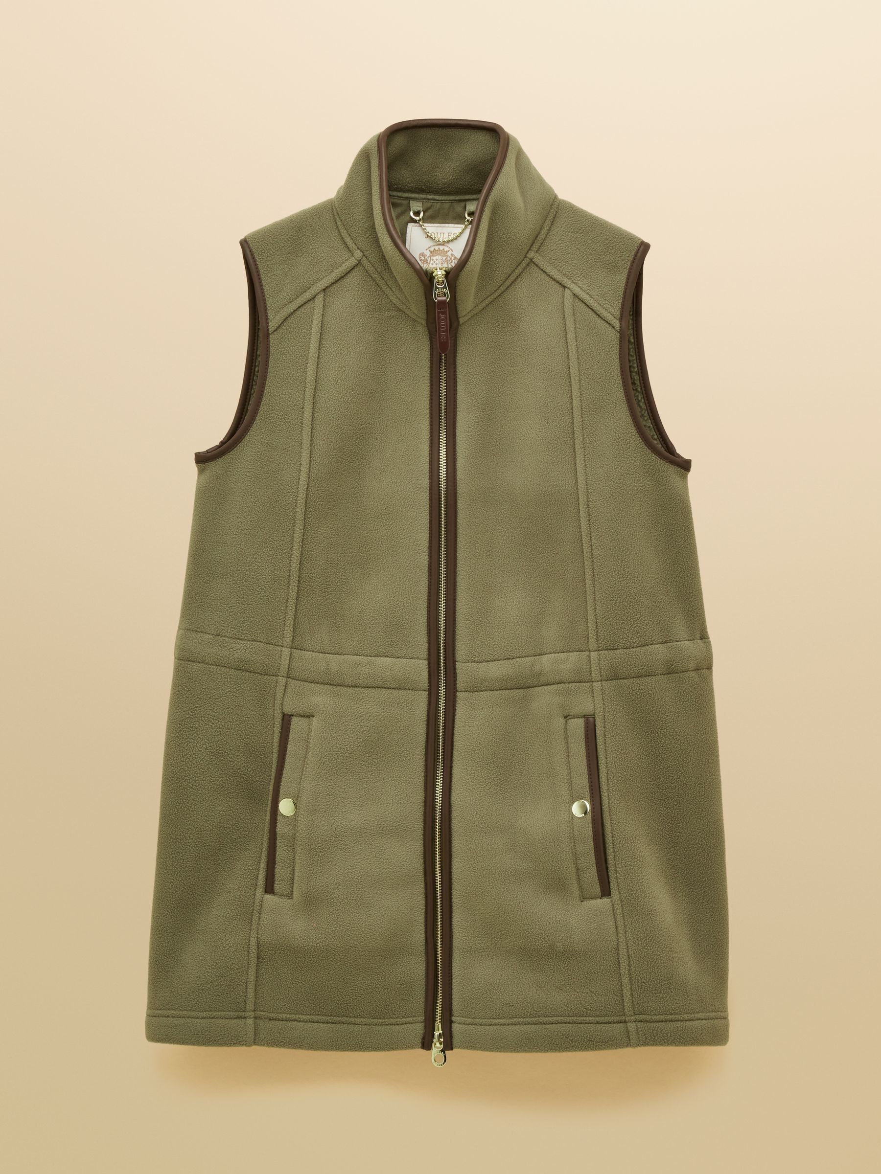 Heritage Light Green Longline Fleece Gilet - Image 11 of 11