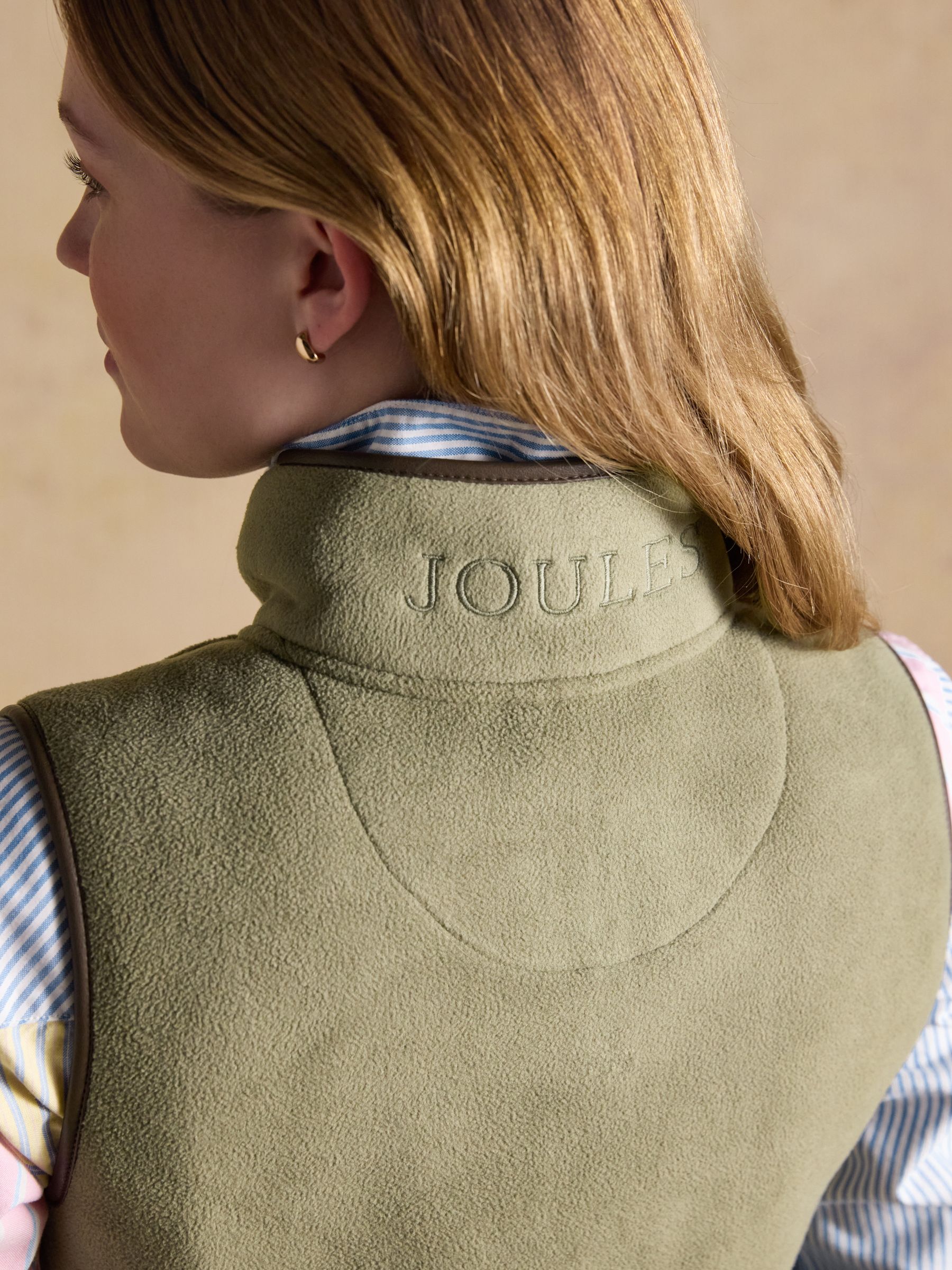 Heritage Light Green Longline Polar Fleece Gilet - Image 13 of 14