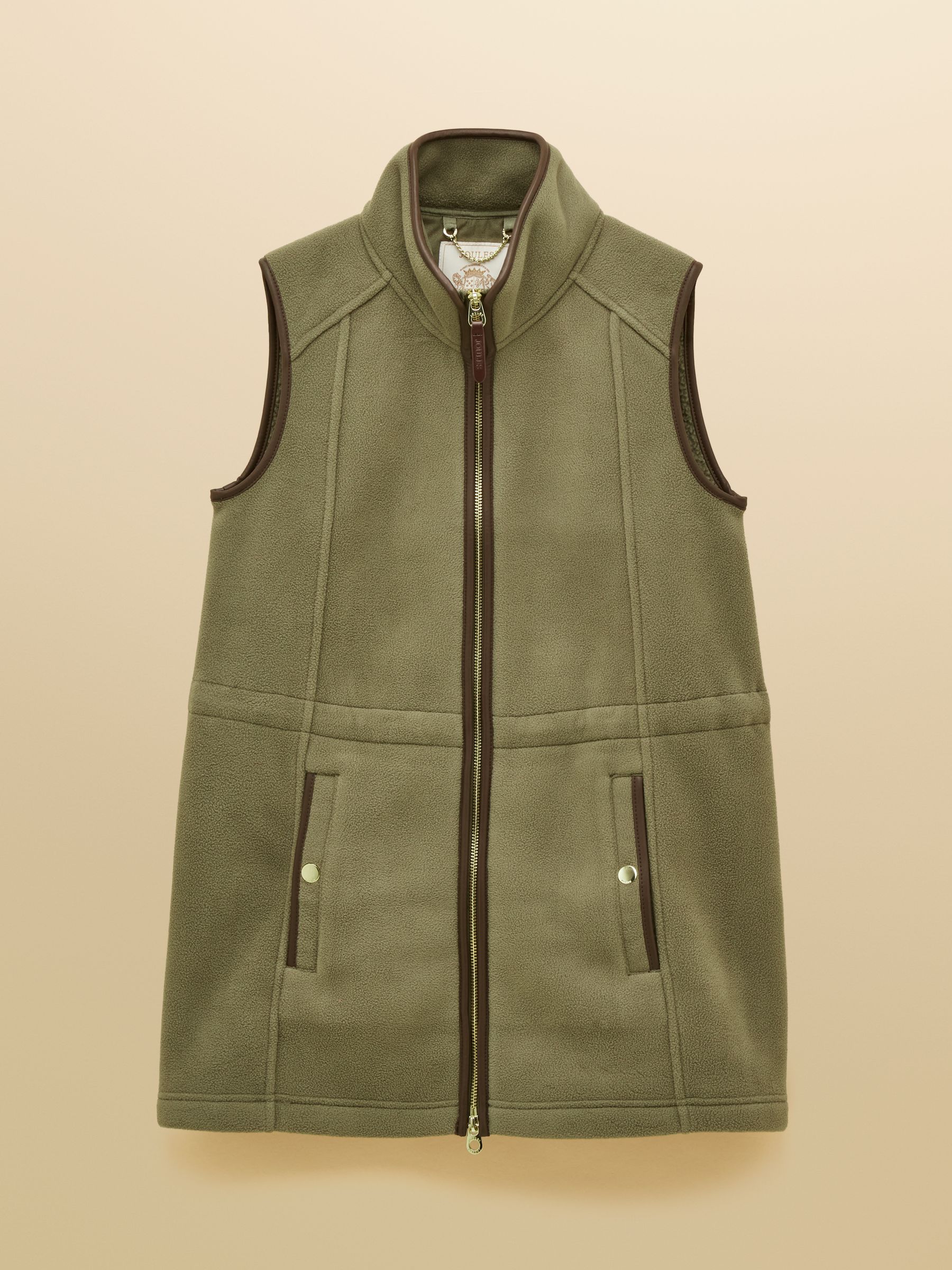 Heritage Light Green Longline Polar Fleece Gilet - Image 14 of 14